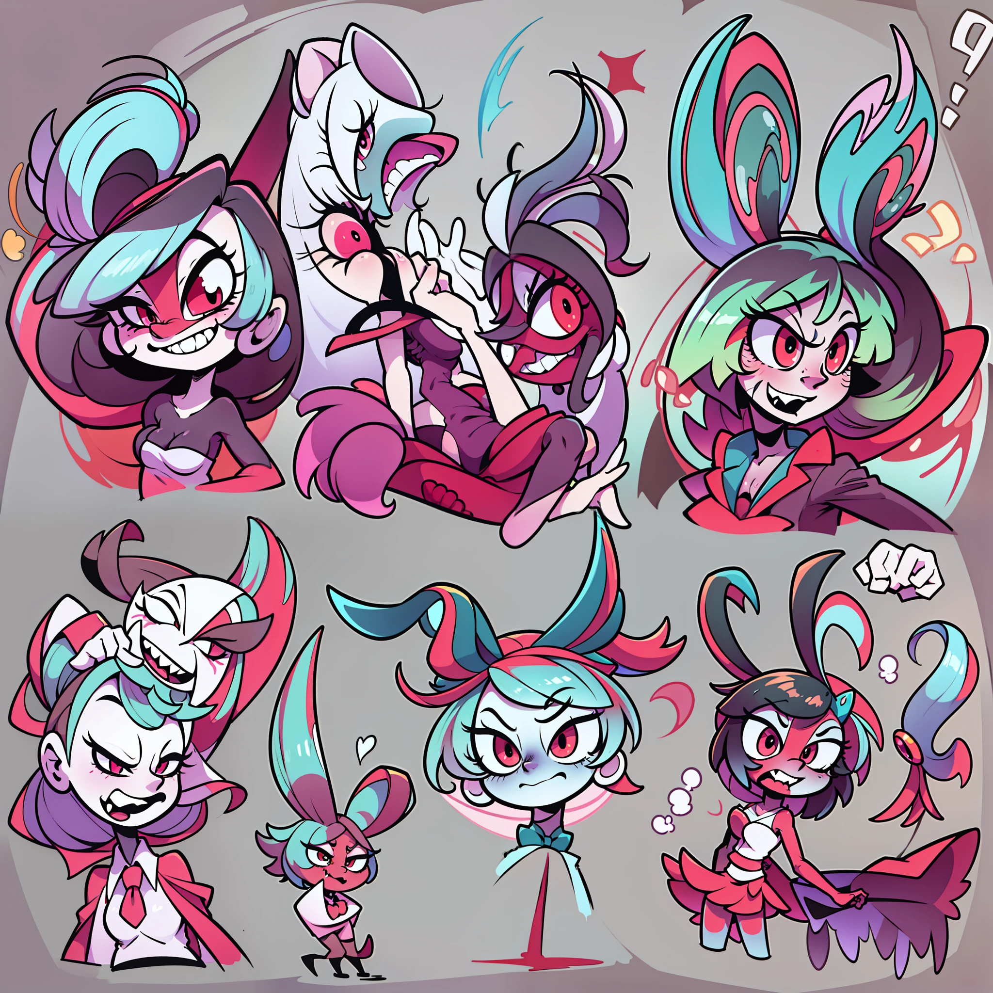 drawing references hazbin hotel style