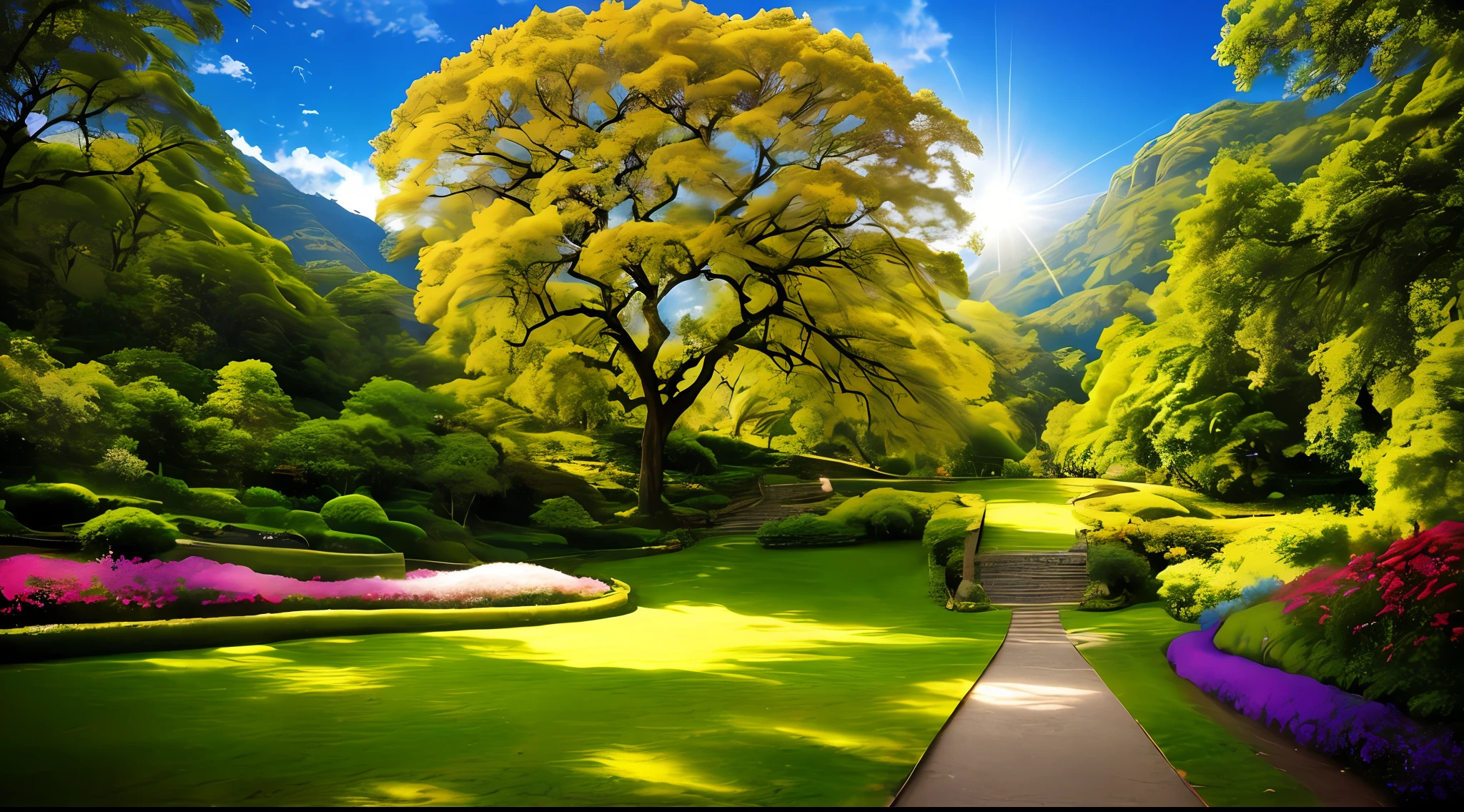 Na imagem, You can see an ethereal and serene scenery, where smiling and radiant people are in an environment illuminated by a soft golden light. They are dressed in white and light clothes, symbolizing purity and spiritual connection. Around you, belos jardins e paisagens naturais se estendem, representando a harmonia e a beleza da jornada espiritual.

Ao fundo, A scene of reincarnation is portrayed as a continuous cycle of life. Ascending souls are seen descending gently from the spiritual plane to the Earth, representando o momento em que escolhem encarnar novamente para aprender, evolve and fulfill their earthly purposes.

Through this image, the feeling of peace is conveyed, Understanding and acceptance of the law of reincarnation according to Spiritist teachings. Each face conveys wisdom and confidence in the spiritual trajectory, understanding that life on Earth is only one stage in the constant evolution of souls in search of perfection.

The central idea is to emphasize the joy and serenity that accompany the understanding of reincarnation, showing that every existence on Earth is an opportunity for growth and learning so that, ao final do ciclo, as almas possam se tornar seres mais iluminados e plenos em sua jornada espiritual.