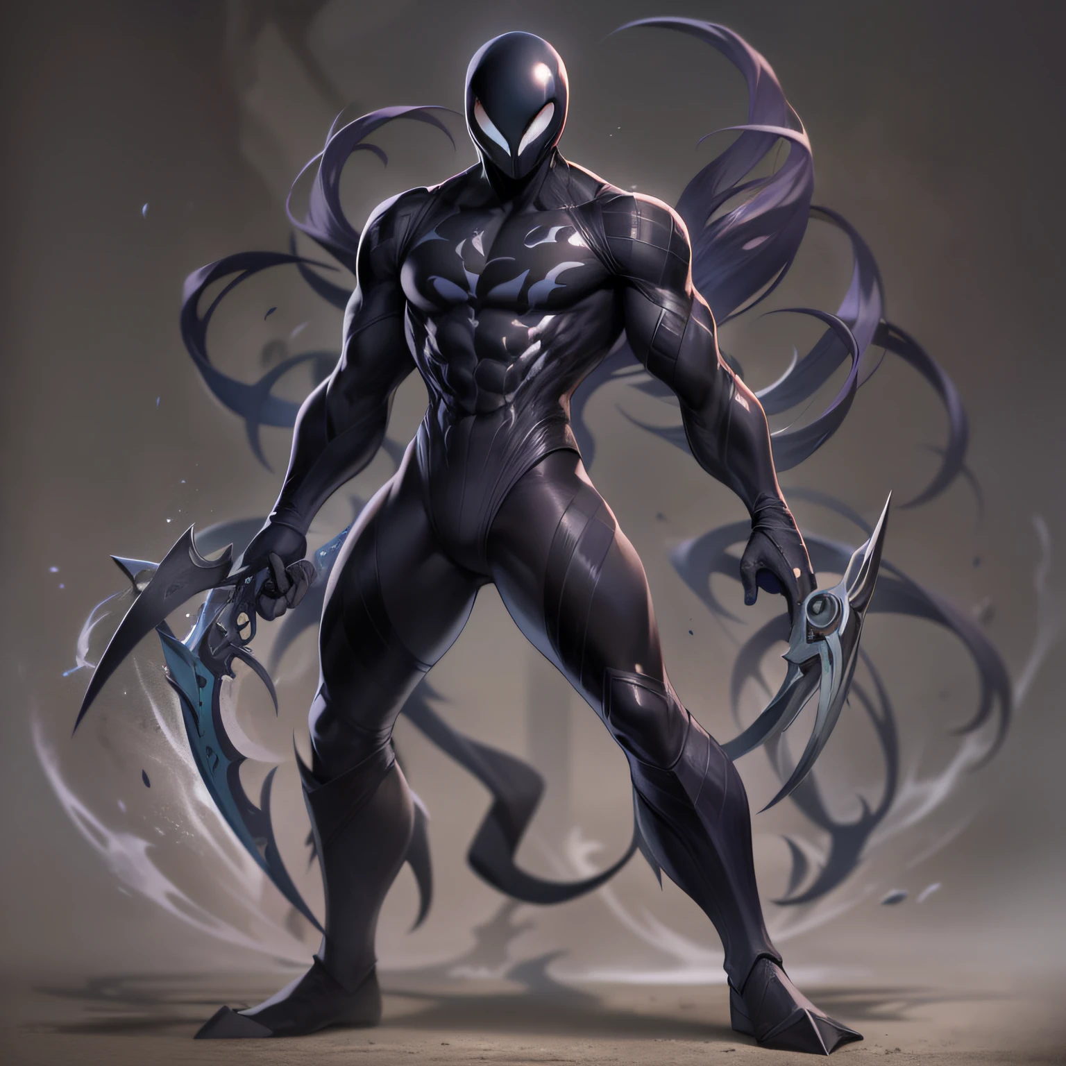 Make a symbiote armor that can aim to morph into weapons