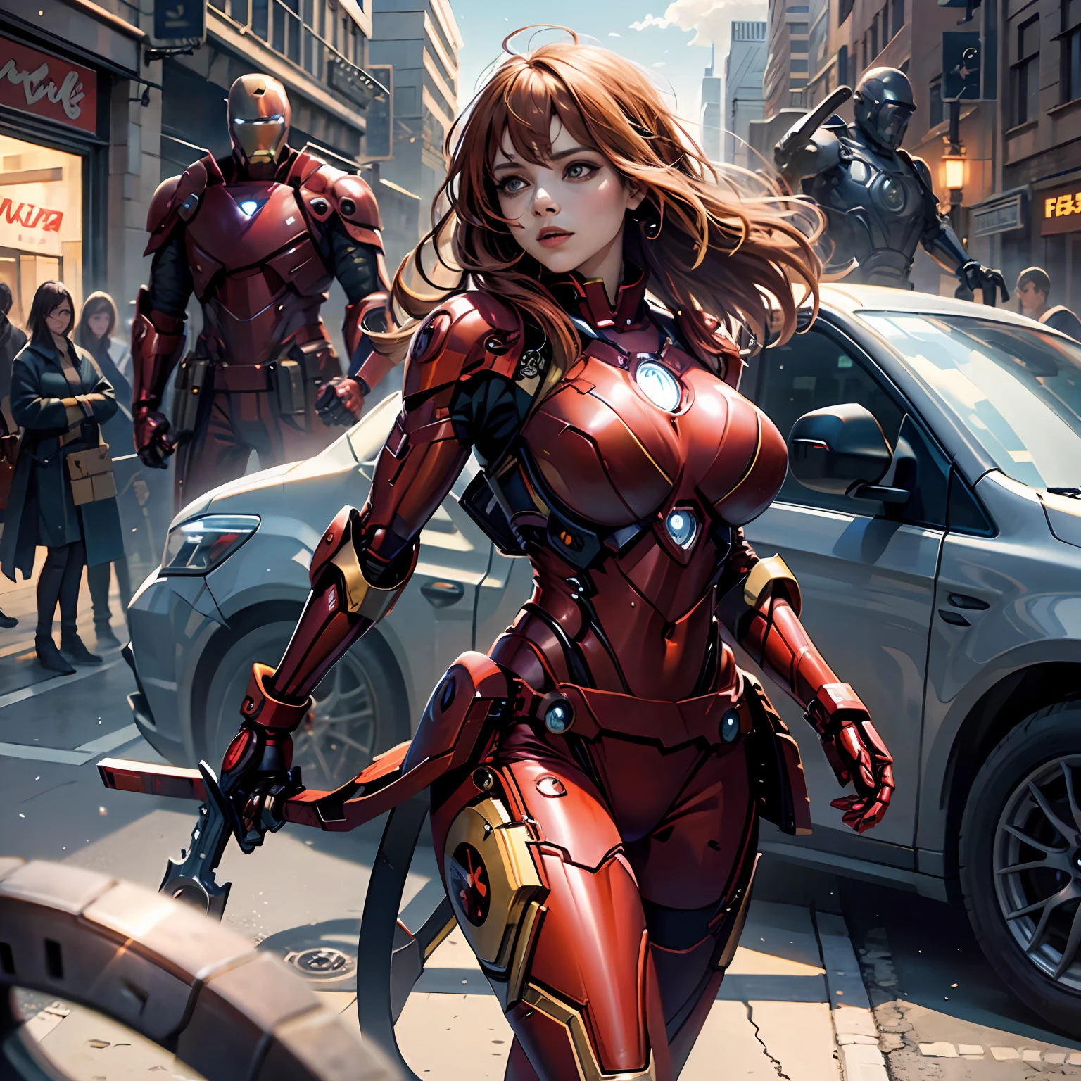 Iron Man,Beautuful Women,big breasts body --auto