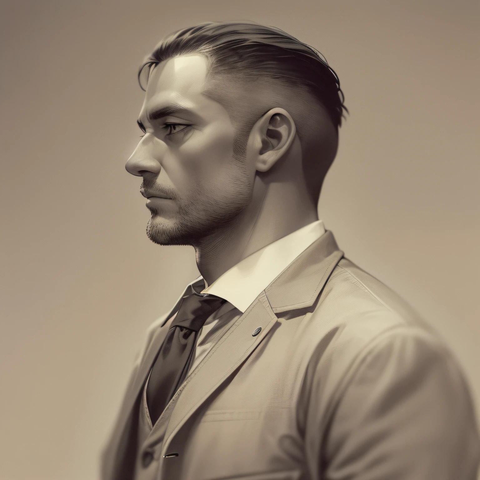 Make a 40-year-old man, that has specific physical characteristics. He is described as "brunette", o que pode indicar que sua pele tem uma tonalidade mais escura. Ademais, ele tem barba e sobrancelhas grossas, which suggests a more robust and striking appearance. Your haircut is undercut, which means that the sides and back of the hair are shaved or cut very short, while the top is longer.
The comparison with the carcara bird indicates that there are similarities between the appearance of man and the appearance of this bird. The carcará is a bird of prey found in South America, conhecida por sua plumagem escura e por ser um predador habilidoso. Portanto, It can be inferred that the man described has a strong appearance, striking and possibly with traits of authority or aggressiveness.