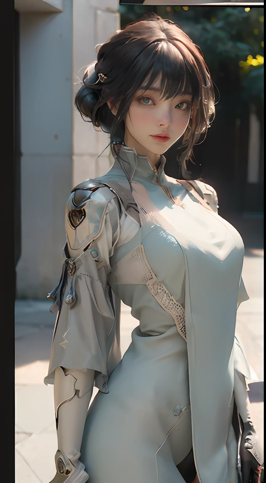 ((beste-Qualit)), ((tmasterpiece)), (detailing: 1.4), 3d, The image of a beautiful cyberpunk woman, (((laughting, lilt))) HDR (High Dynamic Range), ray traced, NVIDIA RTX, extra high resolution, Unreal 5, Underground scattering, PBR-текстурирование, postprocessed, Anisotropic filtering, Depth of field, Maximum Clarity and Clarity, Multi-layer Textures, Albedo and specular maps, Surface shading, Accurate Light-Material Interaction Simulation, Perfectly proportioned, Octane rendering, duotone lighting, Wide aperture, Low ISO, White balance, the rule of thirds, 8K RAW,