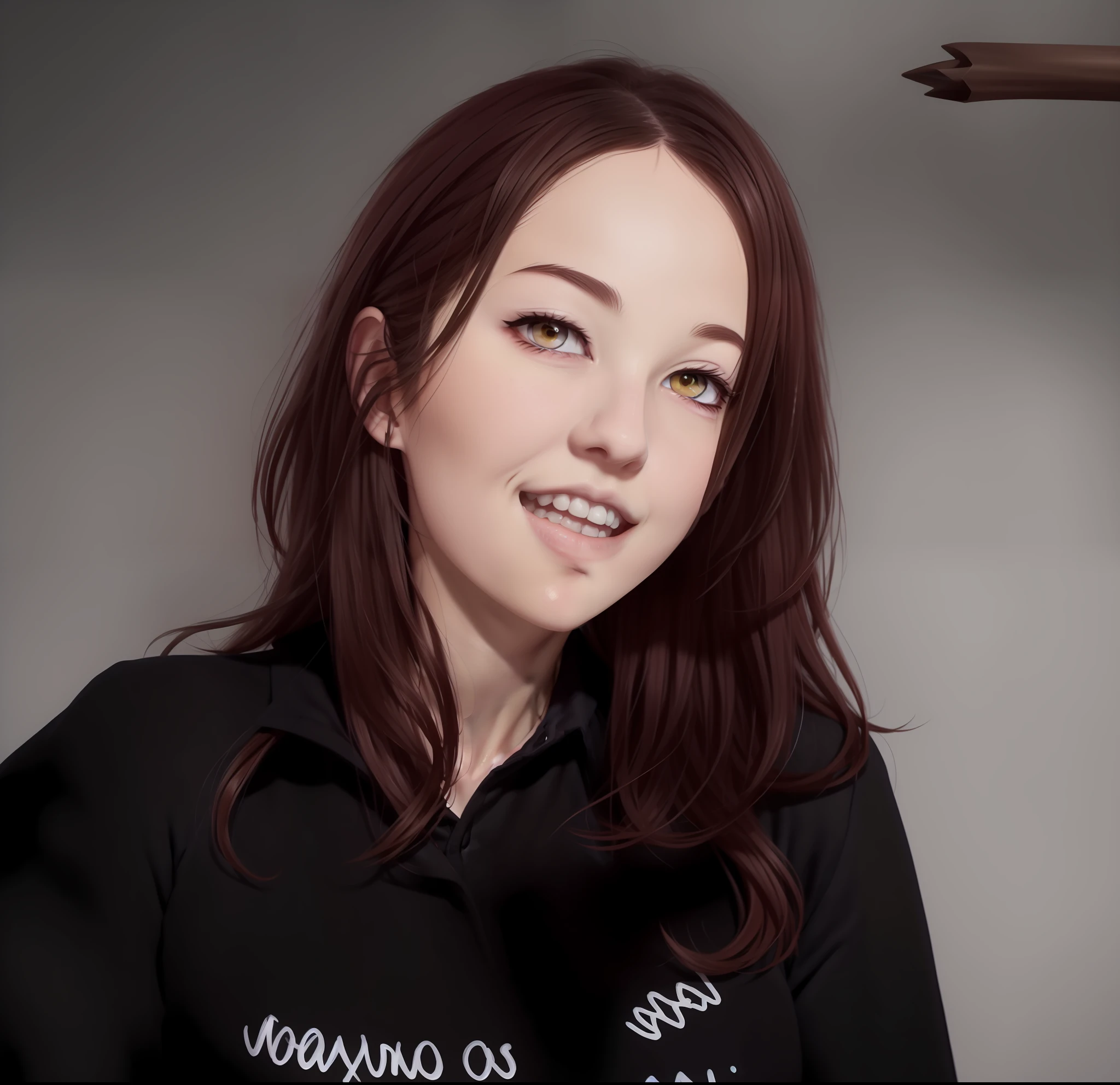 Manga style drawing, redhead,