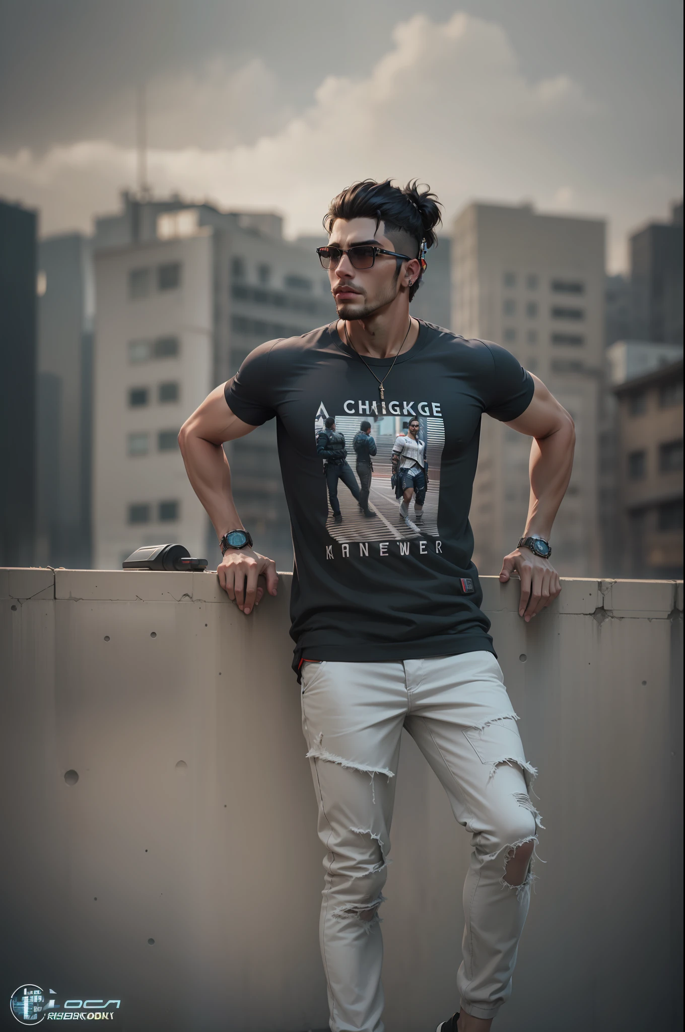 Change background cyberpunk handsome boy, realistic face, 8k, ultra realistic,