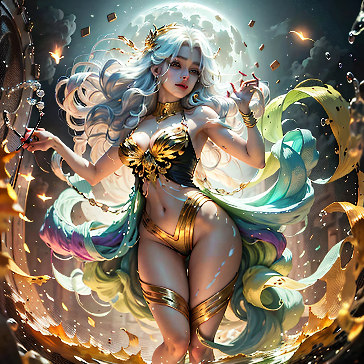 (level difference: 1.8),(Paint colliding and splashing on canvas),(depth of field),Cute creature,elegant, strong between boho and modern. With many colors and no defined . (liquid paint rainbow hair:1.1) made of paint and defies gravity, thick flow, (splashes of paint: 1.3), liquid state, beautiful, masterpiece, detailed background, high quality model, ethereal background, abstract beauty, explosive volume, oil painting, heavy brushstrokes, romantic lighting, sub-surface Scattering, lens 135mm, f1.8, brightness, 8k, high resolution, dreamy, ray tracing, hdr, divine rays,(Paint colliding and splashing on the canvas),(depth of field),(flat color :1.1,(yellow theme)),1 girl,screaming,propaganda poster,full body,strong wind,heavy smoke,(liquid paint rainbow hair:1.1) made of paint and defies gravity,thick flowing,(paint splatter:1.3),Liquid state,stunningly beautiful, masterpiece, detailed background,ultra high quality model, ethereal background,abstract beauty, explosive volumetric, oil painting,heavy strokes,Romantic lighting,Sub-Surface Scatterring,glow,8k,high resolution, dreamy,ray tracing,hdr,god rays,face by tom bagshaw art station, Moon Goddess, full length figure, contemptuous gaze, detailed face, 1.4), gold decoration, plain black background, beautiful Caucasian girl closeup, dynamic moving body, digital art, splash, full body, Sakimichan art, oriental mandala tattoo, fractal background, silver and gold and bronze spirit, floating antique clock, antique lamp, splash, seductive pose, visible pubic hair , visible small breasts, full body, beautiful European Caucasian girl, sexy lady beauty, bare breasts, open neckline, clothing transparent fabric, standing, realistic, highest detail, holy holy, golden eyes, heavenly palace, countless palaces, clouds, golden light, golden lotus, (tianchi bath), pubic hair view, splash, full body, Sakimichan art, slight smile, seductive pose, visible pubic hair, full body, transparent clothes, Jean-Bapti style ste monge, shiny, be