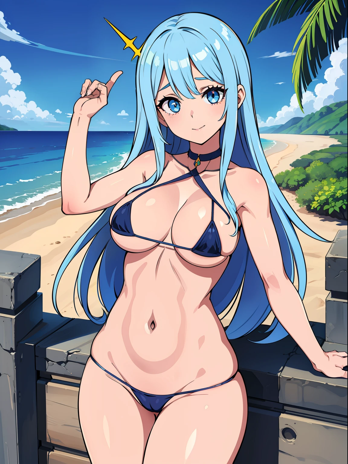 Mulher madura, blue skies, cabelo ondulado preto, olhos azuis, espetacular, sorriso lascivo, cena de corpo inteiro, micro bikini, roupas de bruxa, (Fundo detalhados: ancient ruins, Praia), pele brilhante, rosto detalhado, olhos detalhados, anatomia perfeita, camelo, bichano a mostra, virilha inchada, dynamic pose, Approaching perfection, Dynamic, altamente detalhado, (rosto bonito e detalhado, belos olhos detalhados), de frente para o espectador, seductiveexpression,