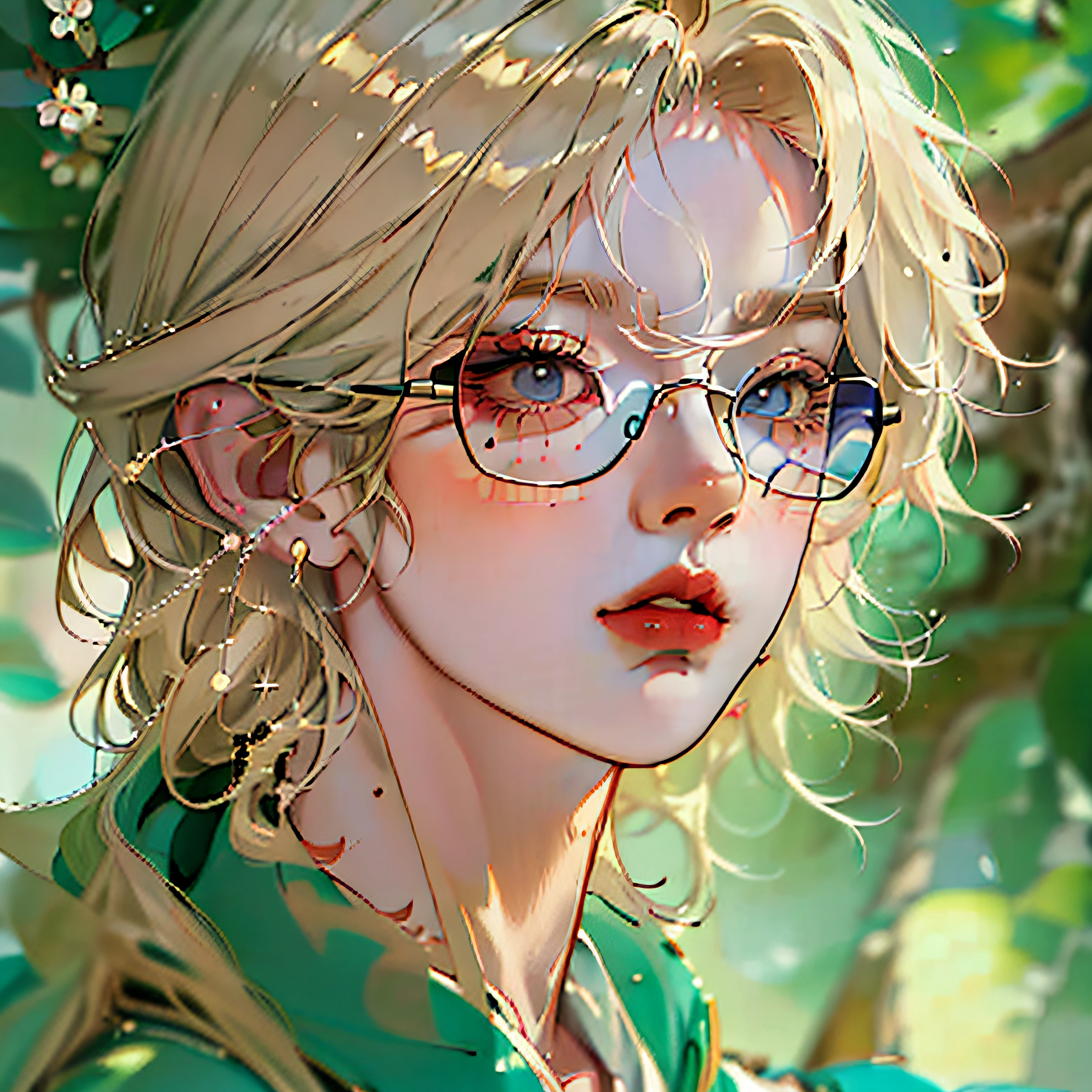anime boy with blonde and brown hair and glasses staring at the camera, artwork in the style of guweiz, stunning anime face portrait, high quality portrait, anime style 4 k, high quality anime artstyle, beautiful anime portrait, detailed digital anime art, male anime style, realistic anime artstyle, digital anime illustration, anime style portrait, anime style. 8k