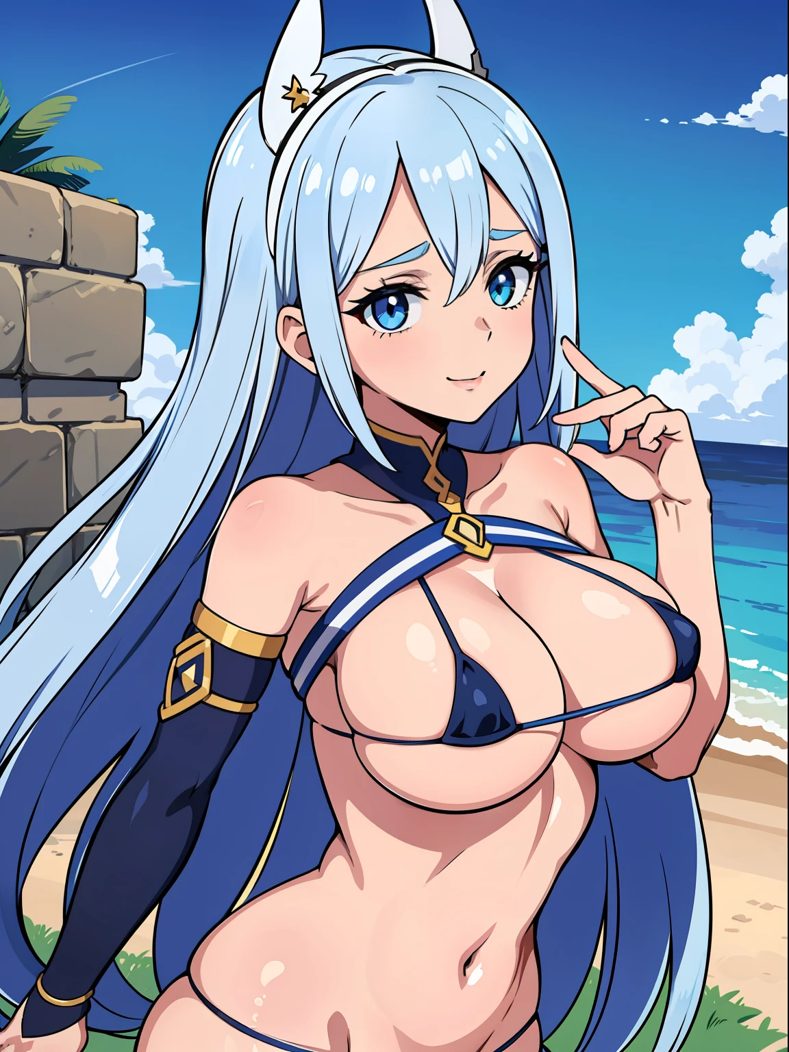 Mulher madura, blue skies, cabelo ondulado preto, olhos azuis, espetacular, sorriso lascivo, cena de corpo inteiro, micro bikini dourado rose, roupas de bruxa, (Fundo detalhados: ancient ruins, Praia), pele brilhante, rosto detalhado, olhos detalhados, anatomia perfeita, camelo, bichano a mostra, virilha inchada, dynamic pose, Approaching perfection, Dynamic, altamente detalhado, (rosto bonito e detalhado, belos olhos detalhados), de frente para o espectador, seductiveexpression,