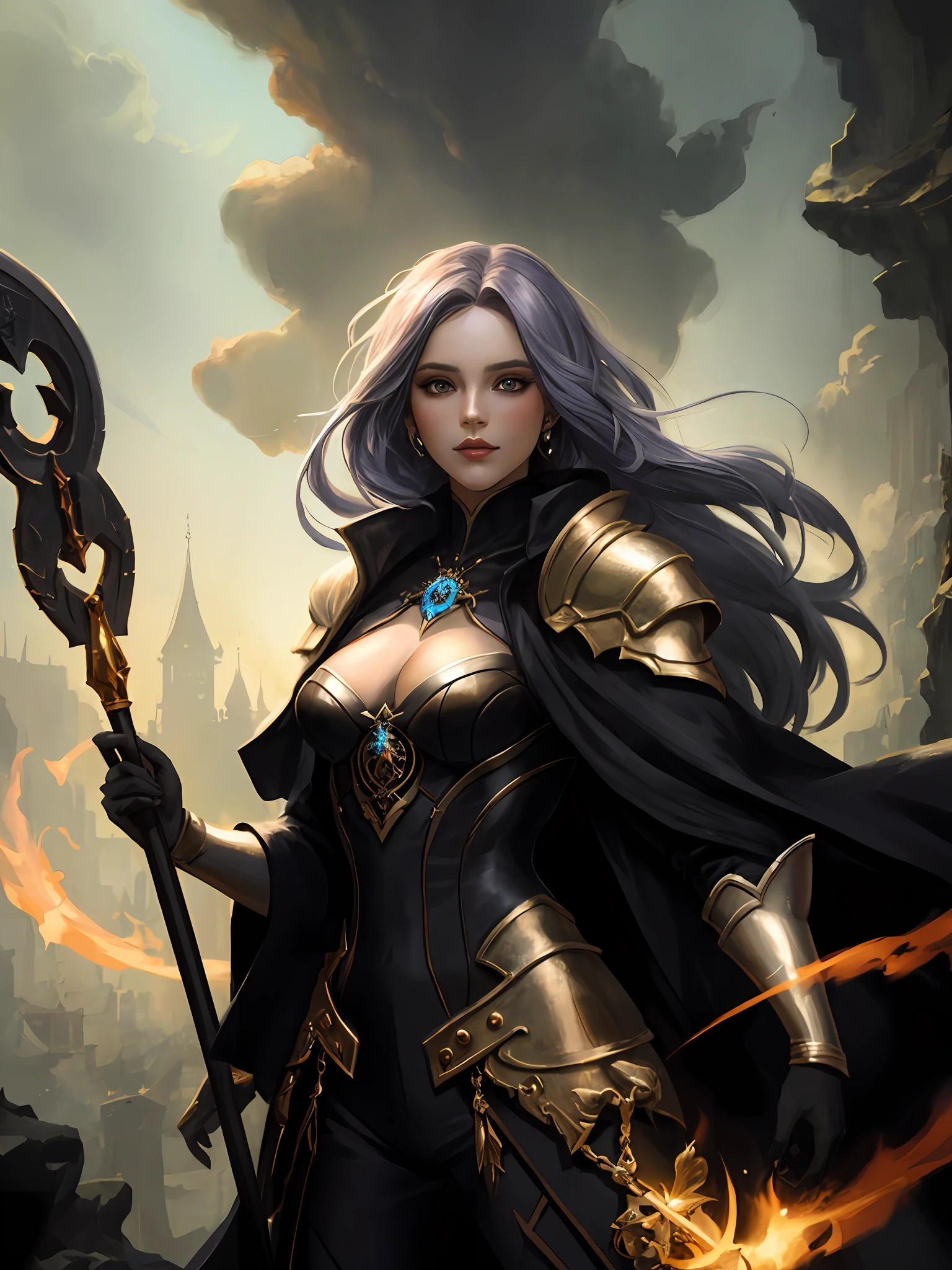 Matrona Drow of Lolth, with floating hair, highly detailed, digital painting, artstation, concept art, smooth, sharp focus, illustration, unreal engine 5, 8k, art by artgerm and greg rutkowski and alphonse mucha, fractal art, super detalhado, aranhas, teias de aranha, elfa negra, menzoberranzan
