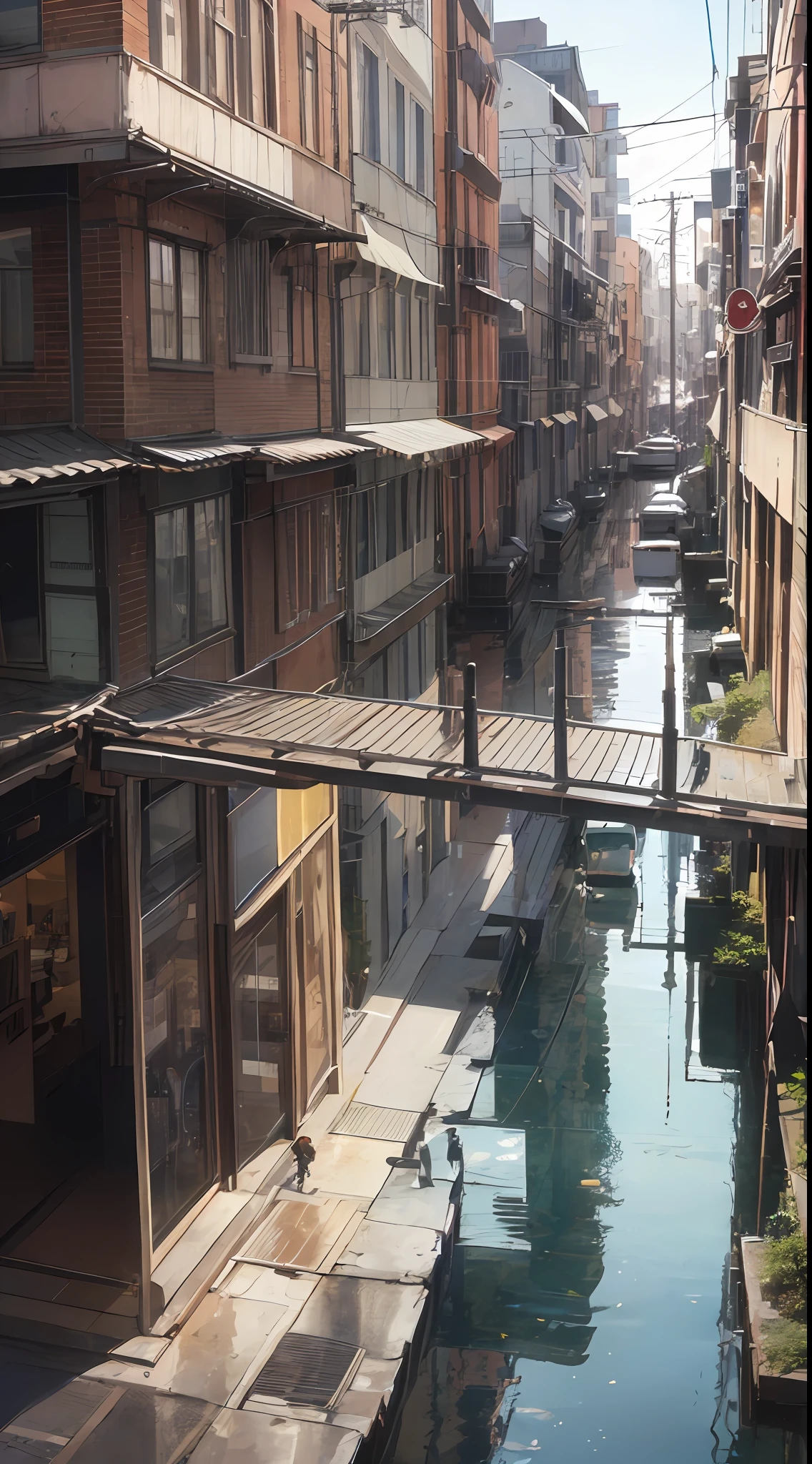Richard Estes:He was an American painter and、Considered one of the founders of photorealism。He paints urban landscapes with amazing accuracy。He refers to several photographs and combines them into a single composition。He is a building or a car or a sign or a person々Creates reflections on glass windows, metal surfaces, and puddles.。In this image、Referring to Richard Estes' ability to depict urban landscapes、I drew the background of the beach in Palau vividly。pure、Add elements not in the original photo、Gave more movement and liveliness to the image。