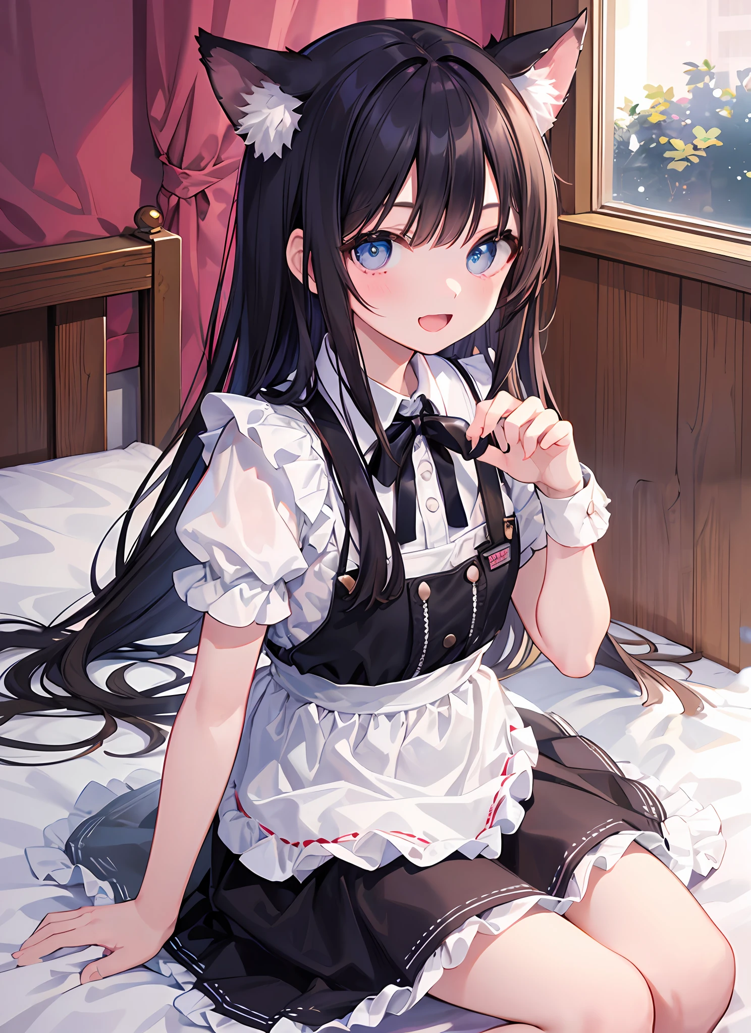 white sheets、wood walls、Detailed eyes、Extremely detailed depiction、Beautiful eyes