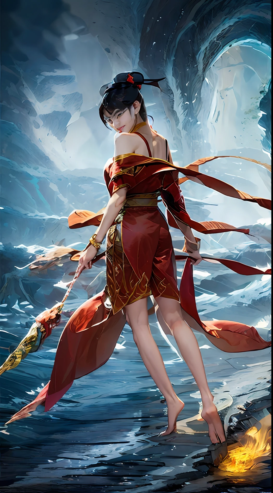 Zhong Fenghua, gorgeous hanfu, official art, Unity 8k wallpaper, super detailed, beautiful beauty, masterpiece, best quality, (tangled, tangled, tangled), (fractal art: 1.4), (character center: 1.3), 1 girl, dragon rape girl, dragon foot inserted into ass, back in ,dragon foot pierced ass, shocking domineering chinese dragon, detailed dragon head, black hair, long ponytail, Chinese, off-the-shoulder,, very detailed, dynamic angle, denim shot, (most beautiful form of chaos), ethereal, (bright colors), oc , (half: 1.2), China, (Thangka Feitian: 1.5), (Ribbon: 1.3), (Dream: 1.5), (Hanfu: 1.5), Chinese dragon, Chinese phoenix, (smile: 0.5), (Chinese god), (masterpiece, top quality, best quality, ultimate detail, highest detail, official art, beauty and aesthetics: 1.2), golden ratio, full composition