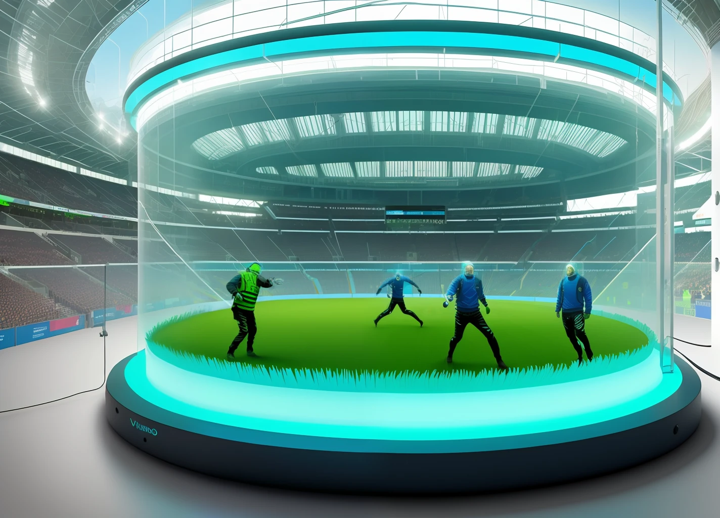 biophylltech, vidro, fully-organic, bio, bioluminescente, utopia, um mach de futebol, stadium, gente,