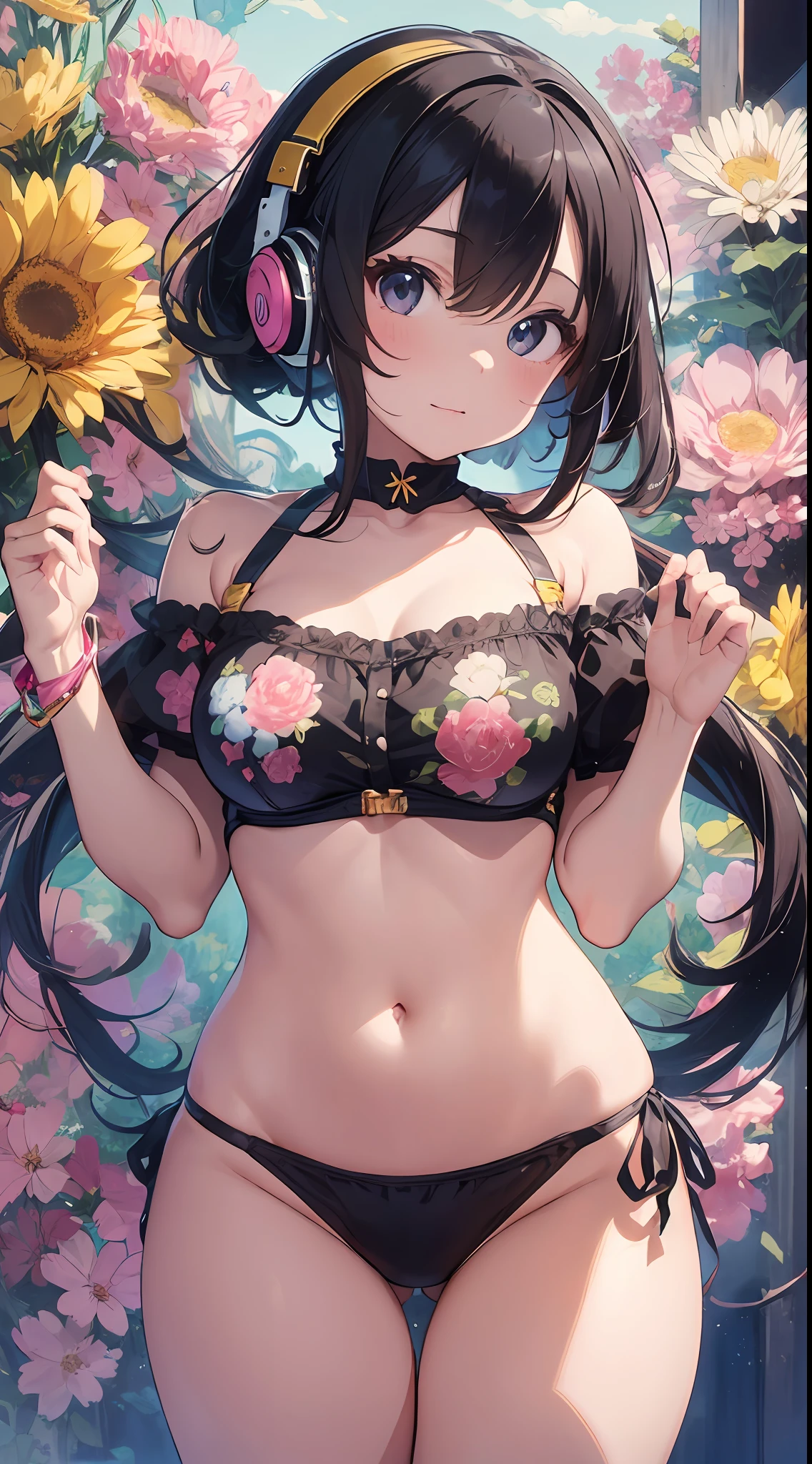 How to draw cute and pop influenced by anime and manga。
She combines traditional art supplies such as watercolors and colored pencils with digital tools.、We are developing our own way of expression。
She uses bright and vibrant colors and fine patterns and decorations.、It gives the screen some charm and movement。
She draws trinkets and costumes that reflect the personality and hobbies of her and her pet dragon。NP、She likes music, So she has a motif of notes on headphones or backpack。pure、Because she likes to draw、There is also a sketchbook and pen。
Also inspired by her work、I created an image of a cute girl with a similar style。The girl I drew was、Dreaming of flying in the sky with your own pet unicorn。Because she likes the color pink、I use a lot of pink in my clothes and accessories......。pure、Because I like sweet things、Let your eyes shine with candies and cakes floating in the sky。pure、I added 3 transcendental virtuosity effects to this image.。The transcendental technique is、It is a style of painting that draws very finely to resemble a photograph.。The three I chose were:::::々Is。
Jinguang Mountain(Kinkozan)「Chrysanthemum arabesque tea set」:This work is、With exquisite colored pottery with Satsuma ware gold、Patterns such as chrysanthemums and arabesques are beautifully drawn.。In this image、With reference to the color and luster of this Mt. Kinko,、Black off-shoulder swimsuit bikini with golden edging and embroidery。pure、The sunglasses she has are also golden.、It is decorated with chrysanthemum and arabesque motifs.。