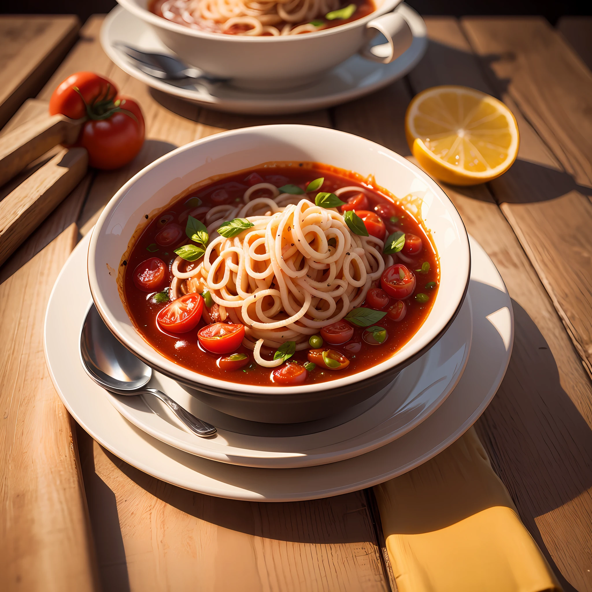 Tomato sause spagetti, ultra detailed, ultra realistic,Adobe lightroom, 8k uhd --auto