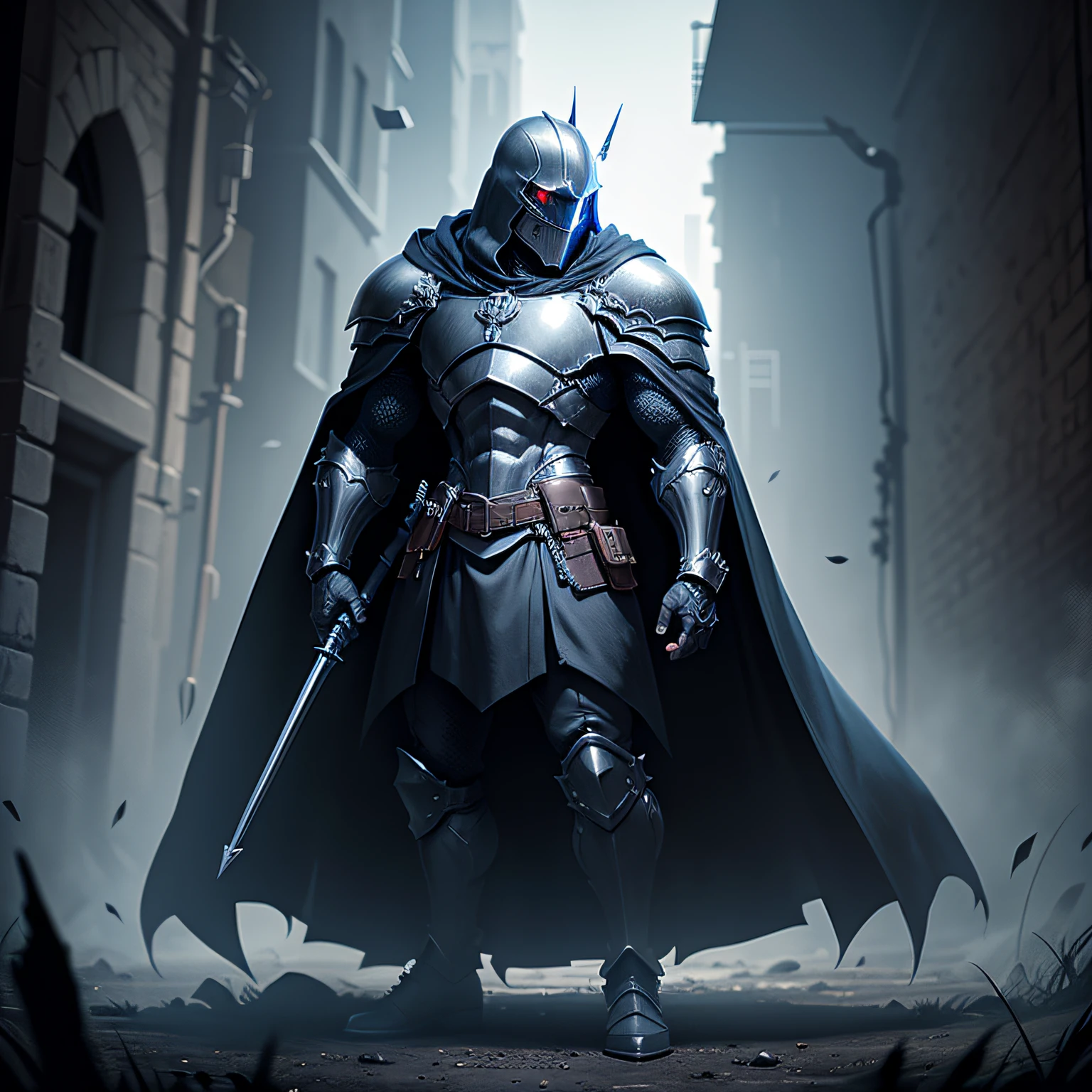 pixel art, dark, techno, knight, --auto