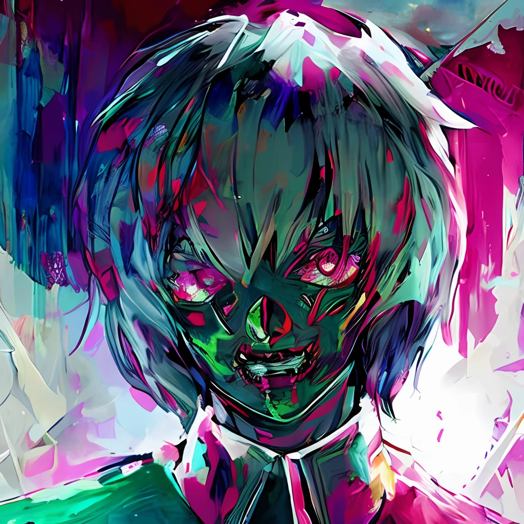 Itadori com a arte de tokyo ghoul