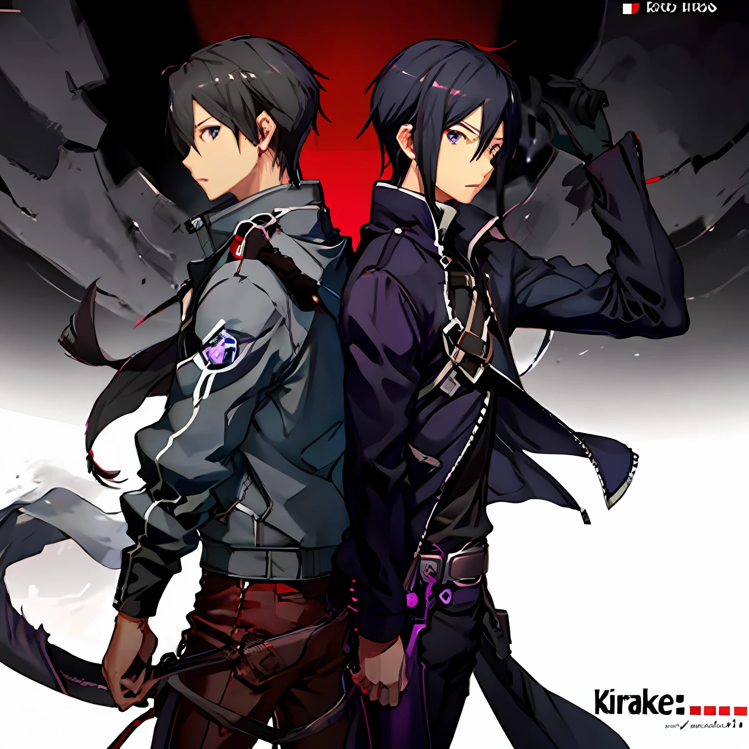 Kirito double-knifed back