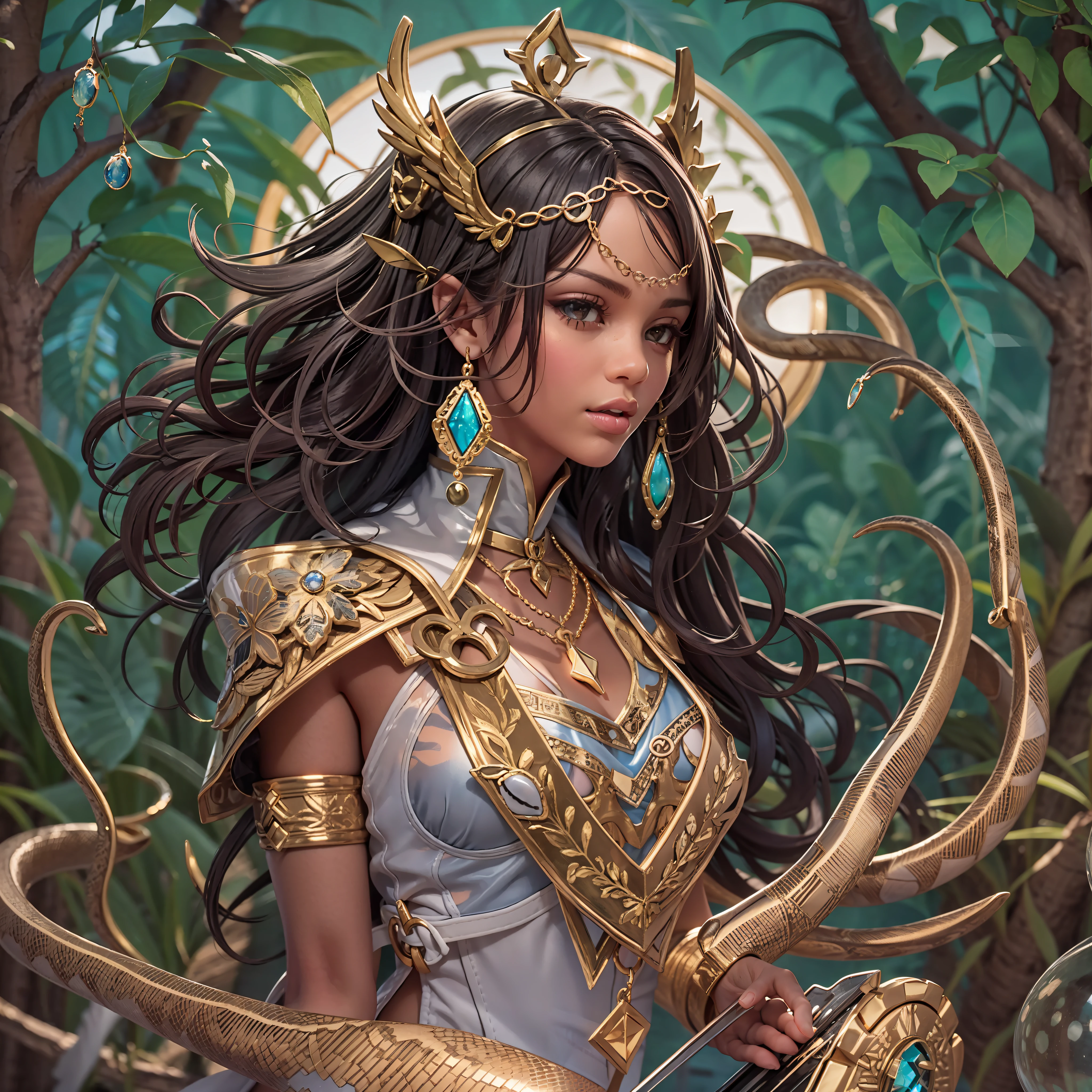 Sun Moon Caduceus Hermes mythology surmounted wings surrounded intertwined snakes Medusa_hairs_Snakes Outdoor Nature "Ouroboros" Forest Sunlight Natural Queen Native éblouissantes Valkyrie-wings clef chains "Heavy Metal" Will-o'-the-wisp Fire-follets fairy pixie sprite conceptual safe female glamour athletic walking slow motion Cosplay "Nicki Minaj":1.5 "Rihanna":1.5 "beyonce":1.5 aristocratic jacket 38years symmetrical athletic bronzé hairstyle_snakes:1.5 obvious varied ecstatic fringes:1.5 agate visages:1.5 cheekbones effects reddened embarrassed lazuli water drop of water between eyes beautiful hair:1.5 Brown Eyes Pupils Black Iris Turquoise Sapphires Open Mouth Teeth Smiles Floating Jacket Fixed Pearls Eccentric Cape Levitating Shoulders-Off:1.2 chemise blanches dentelles clavicules papillotes varied breasts1.5 points:1.3 satin sideboob felt bikini:1.5 corsait:1.5 spinels thick navy leather skirt:1.5 soies assortie amples nombril:1.3 belt défenestrée revealing pubic scarlet pubis-hairy obvious indigo underwear:1.5 Size chastity belt:1.3 silver adorned padlock Gold thighs legs garters Gothic stainless steel boots decorated onyx equirectangular 360 monastery opal marble ruby background:1.5 Sundrop mannequins lantern dressed armor richly decorated:1.5 "Chevaleresque" dramatic chrome metallic flat bands fathoms brass fullbodye lys rune ornate emerald plasma embroidered glyphs Tourmaline wood engravings lava magic intricate:1.5 summons snake incandescent Crystalline familiar robot Mecha (EOS R6 135mm 1/1250s f/2.8 ISO400) Mech Mechanized snakes flowering Quetzalcoatl:1.5 Adaptable volumetric luminescence saturated:1.5 ultra:1.5 pro-photorealists:1.5 optimaux:1.5 qualities:1.5 details:1.5 precise:1.5 reflex:1.5 resolutions:1.5 3dcg max:1.5 graduates:1.5 improved:1.5 Octanes_rendues:1.5 UHD XT3 16K DSLR HDR UnrealEngine5 profondeurs:1.5 Earth Hearth ultra_sharpness:1.5 ombres analogiques:1.5 CGSCOSITY pet chef-d&#39:1.5 "Bruce Weber girls" multi etc.