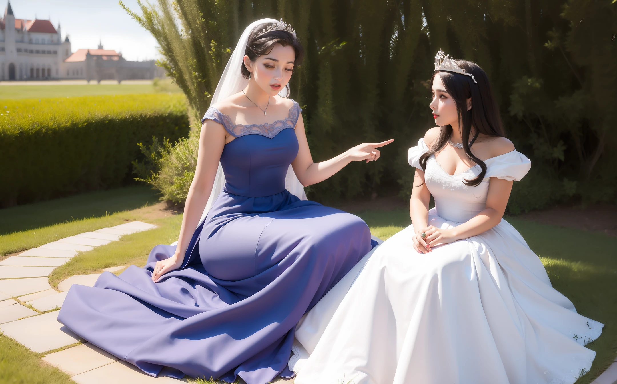Branca de neve como uma princesa renacentista
