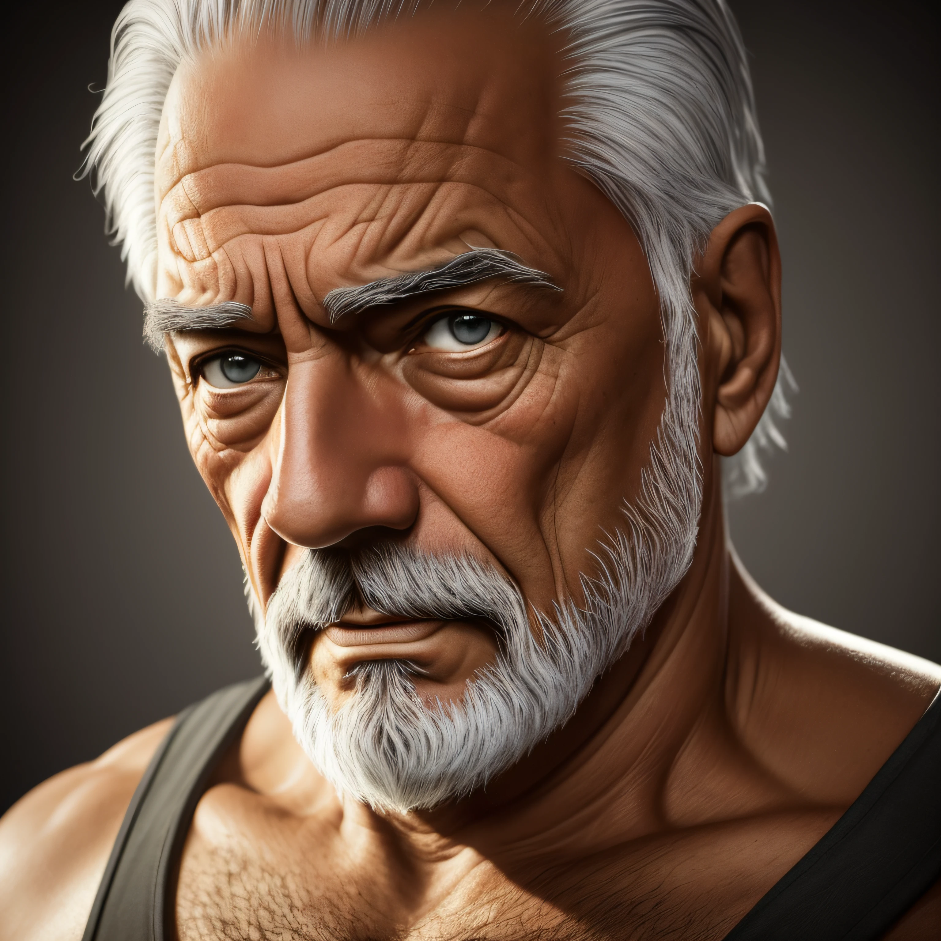 homem velho, obra-prima, homem, epic, realistic, high-quality art from an old man, homem velho, Pele extremamente detalhada, (foco nítido: 1.2), estilo cinema; (Sombras profundas: 1.1), Alto contraste, 8k, (alta qualidade obra-prima, Alto contraste, (foco nítido: 1.2), estilo cinema; (Sombras profundas: 1.1), Alto contraste, 8k, (alta qualidade: 1.3), artstation hd , arte conceitual, rosto e corpo detalhados, award-winning photography, (grumpy lighting: 1.2), profundidade de campo, Bokeh, 4k, HDR,: 1.2), estilo fotografia --auto