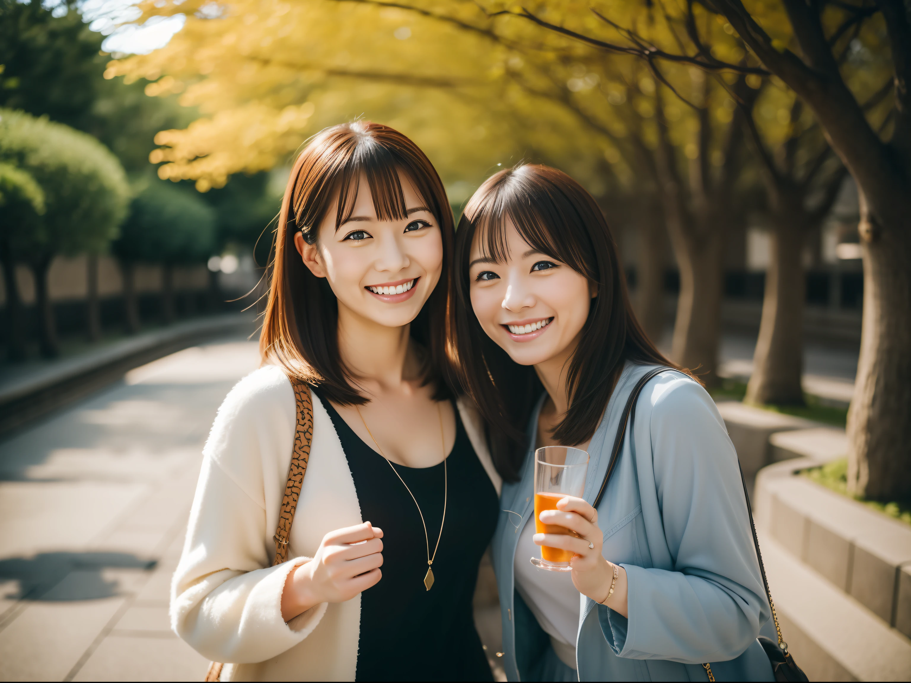 japan sightseeing, Osaka Castle, Enjoying themselves, light smile, depth of field, Canon, UHD