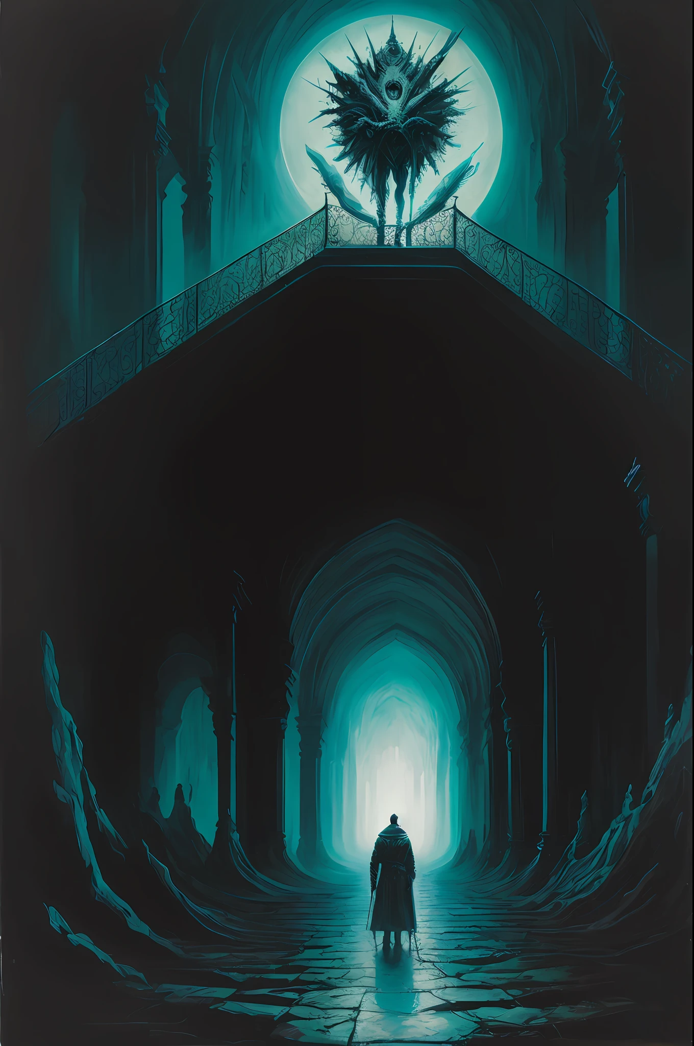 Rei elfo, azul , olhos verdes (intrincado, atmospheric, surreal, corajoso, cinemactic, estilizado, contraste, comic, misterioso, estilizado, Cybernate, futurista, dystopic), Amanhecer, Art Deco, Cobra, Sombrio, (Secondary colors:1.1), (Perspectiva:1.1), (Colagem:1.1), (Luar: 1.2), Escalas, Heart, ultra detalhado, intrincado, oil on the canvas, pincel seco, (surrealismo:1.1), (perturbador:1.1)