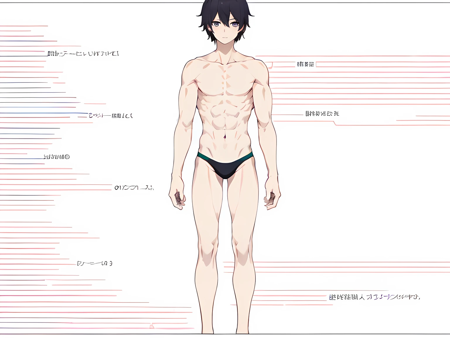 Personaje de anime con un traje blanco parado frente a un fondo negro, Cuerpo completo del personaje, full body single character, single character full body, todo el cuerpo altamente detallado, Modelo de cuerpo completo Anime Vtuber, Concepto de cuerpo completo, slender boy with a pale, full body character, Cuerpo completo detallado, Full body anime illustration, Sprite de cuerpo completo, full body pictures