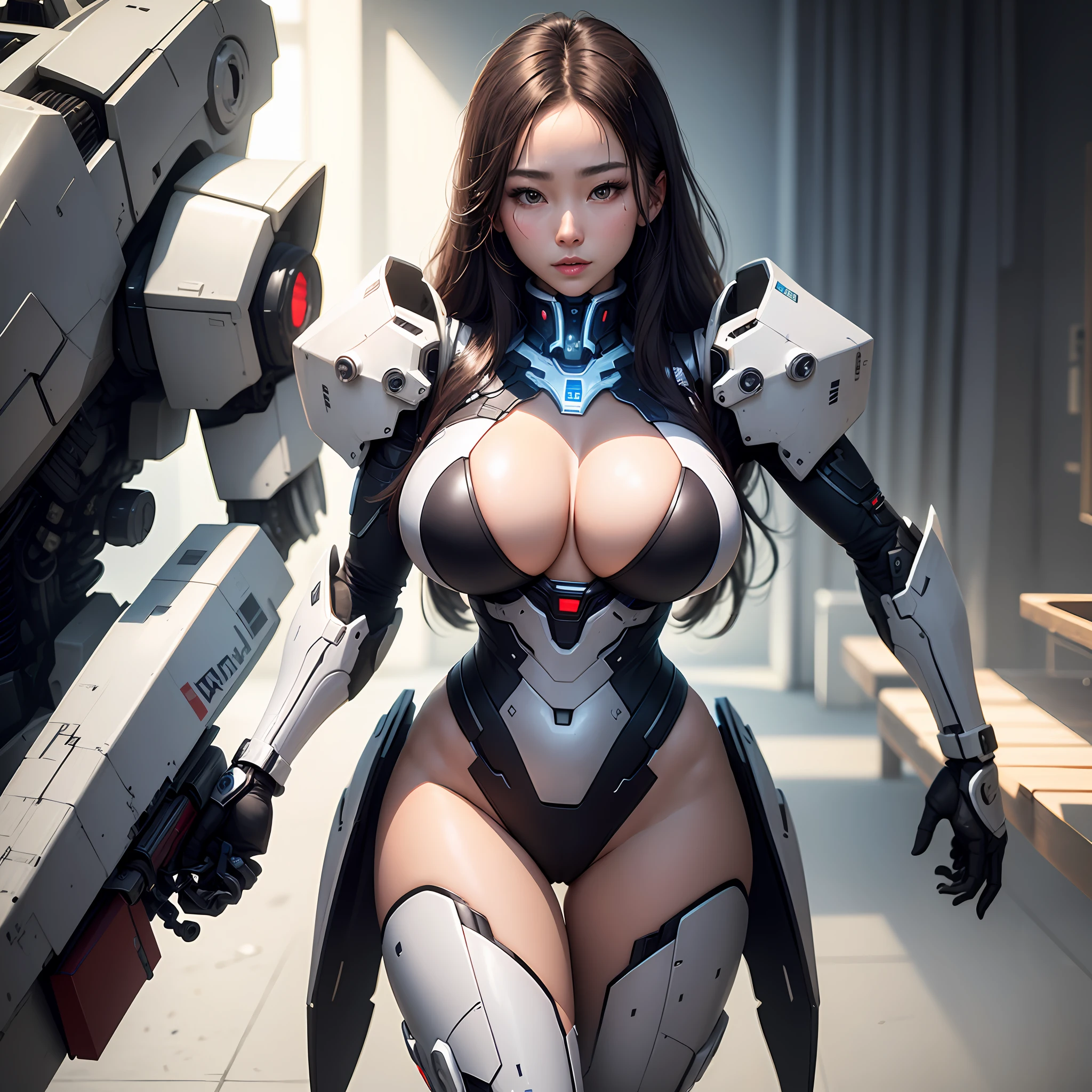 (Best Quality, 8k, 32k, Masterpiece, UHD:1.3), (Photo of Attractive Japanese Woman), 1 Girl, ((Big Boobs:1.4)), (long wavy hair), Abs, Perfect Body, Ultra Detailed Face, Detailed Lips, Fine Eyes, double eyelids, pajamas, on the bed, (seductive), ((aroused:1.5)), ((areolae slip)), ((in heat)), ((milf)) sexy girl, busty, beautiful asian girl, gorgeous chinese model, jaw-dropping beauty, girl in mecha cyber armor, ferra white mecha, female mecha, mechanized valkyrie girl, beutiful white girl cyborg, armor girl, clothed in sci-fi military armor, scifi woman, in white futuristic armor, gorgeous female paladin, mechanized soldier girl --auto