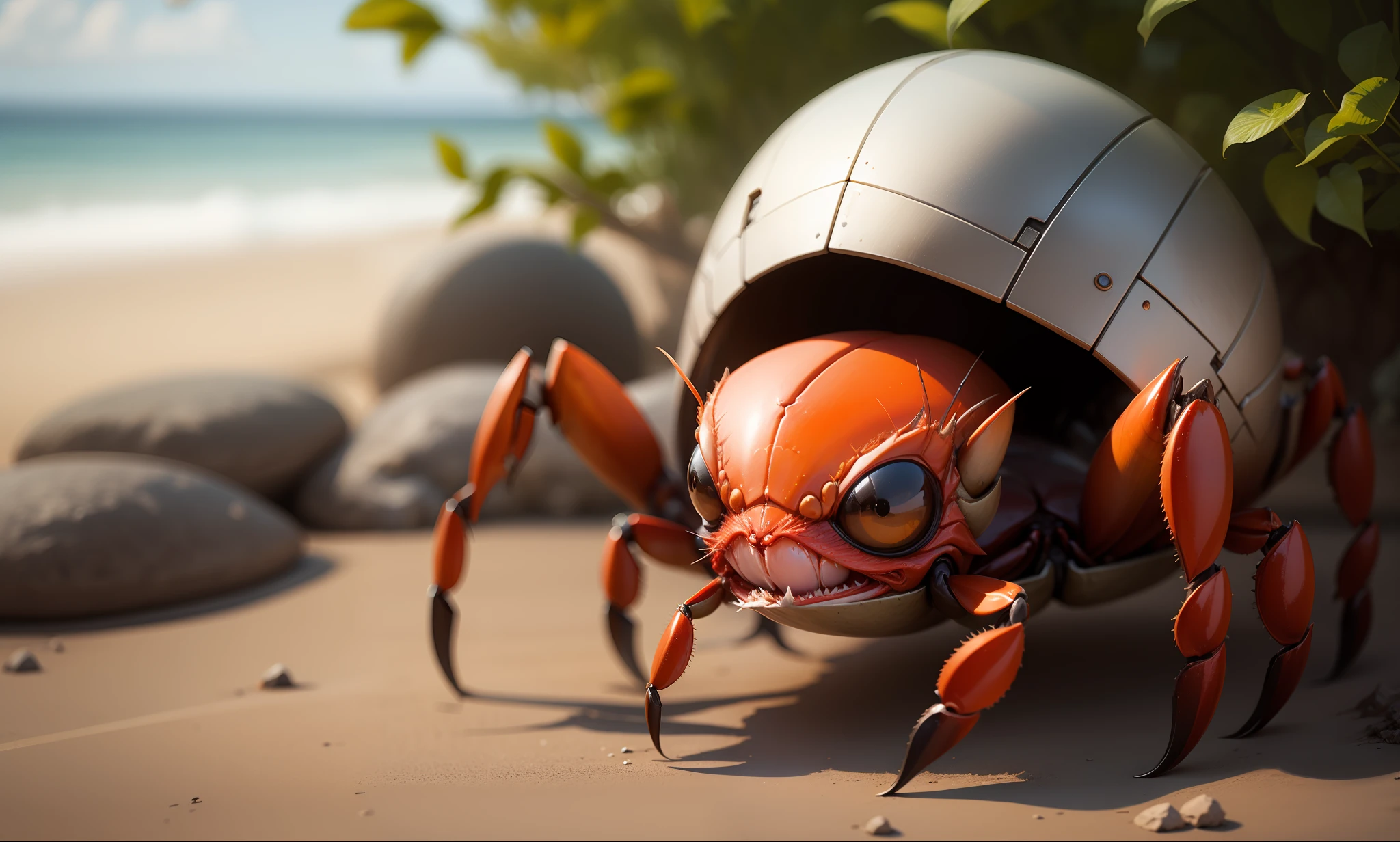 Female anthropomorphic crab
