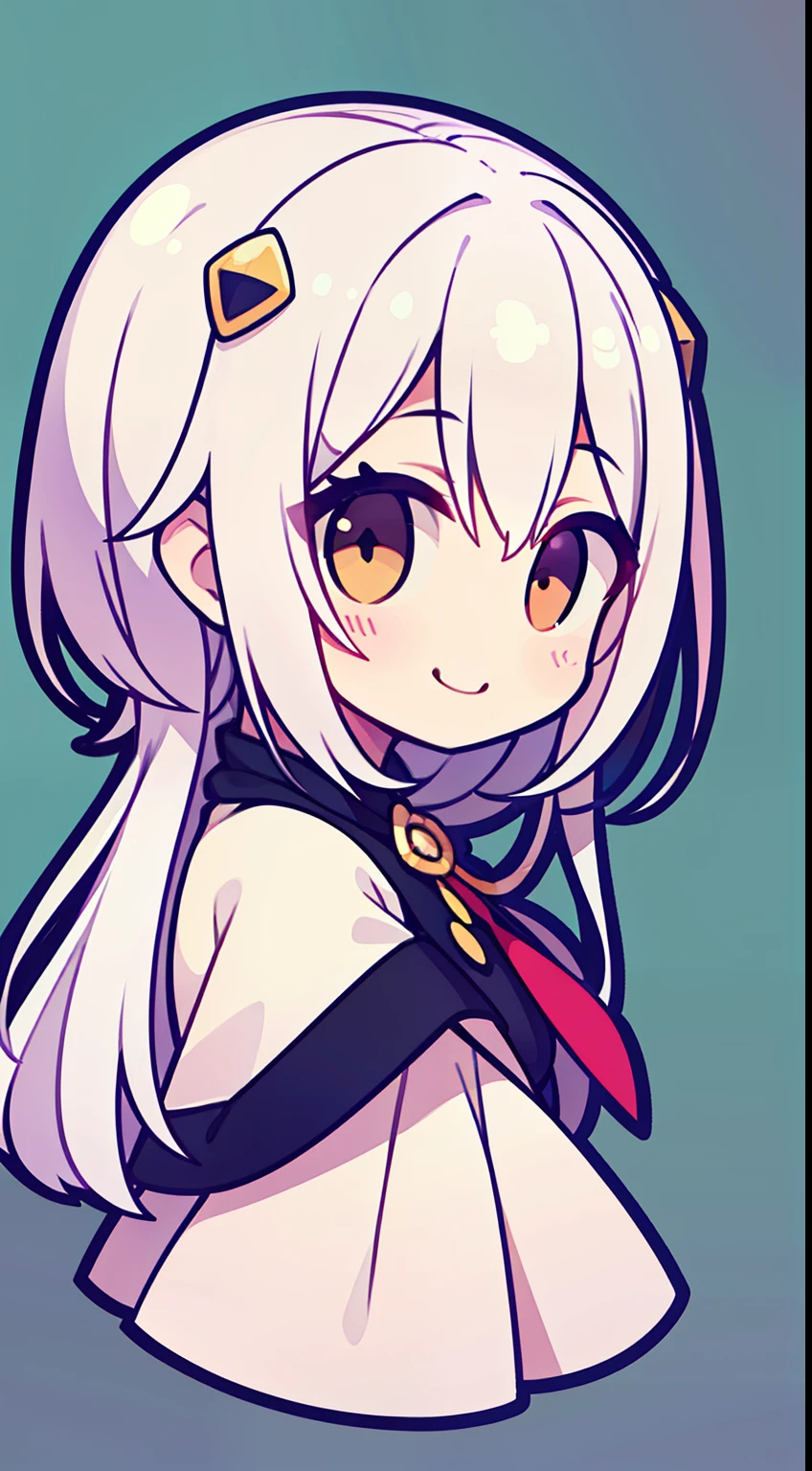 One girl、white hair、Long、masterpiece、top-quality、Top image quality、cute little、onepiece、morning、ren、smil