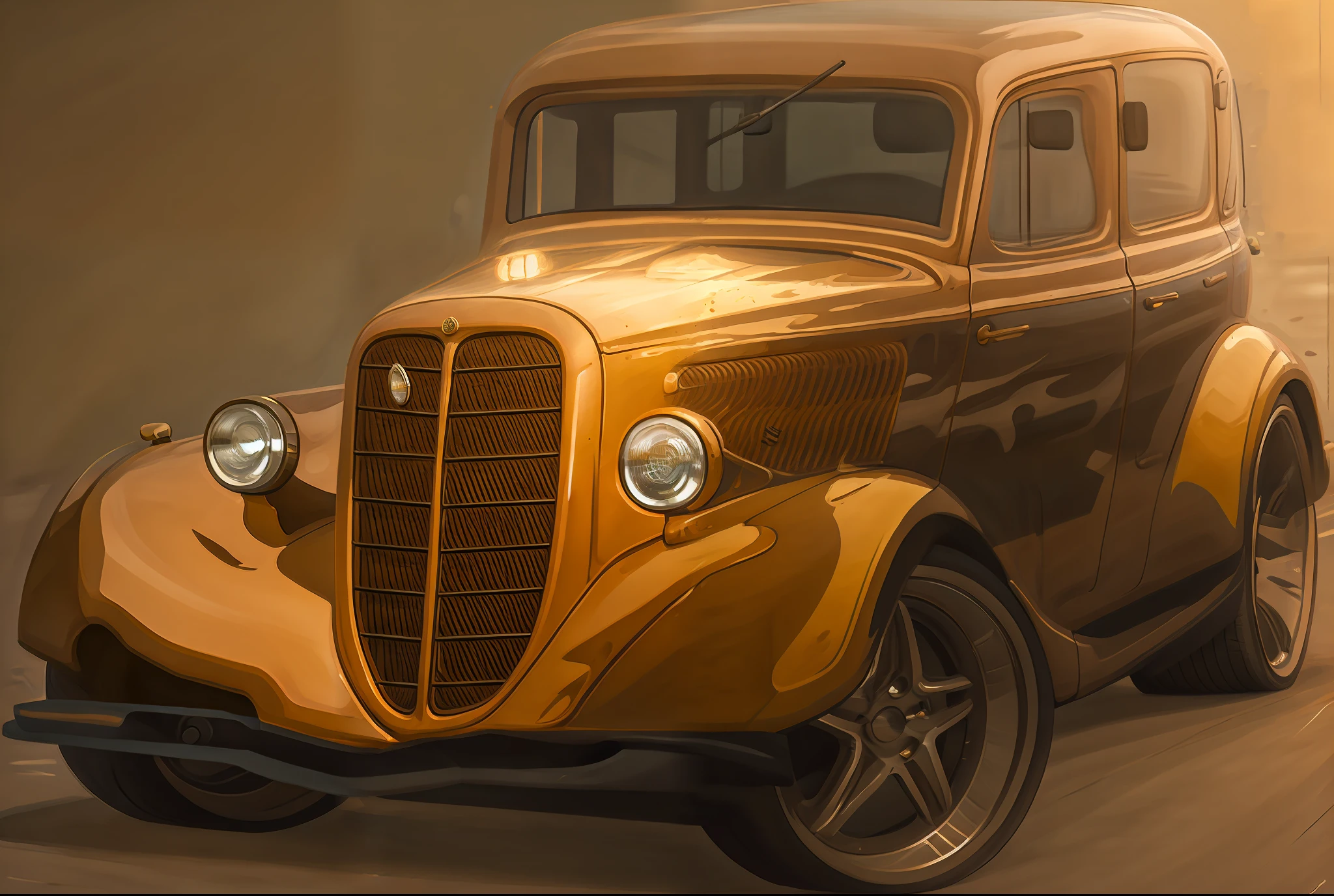 Professional photo of a classic car with flames on the hood, hd illustration, classic cars, Vehicle illustration, classic car, carro vintage, arte vetorial do design do adesivo, driving a hotrod, VectorArt detalhado, stylized digital illustration, arte vetorial altamente detalhada, carros antigos, desenho de estilo vetorial, arte vetorial, detailed digital illustration, Arte vetorial HD, carro velho, arte vetorial cel sombreada