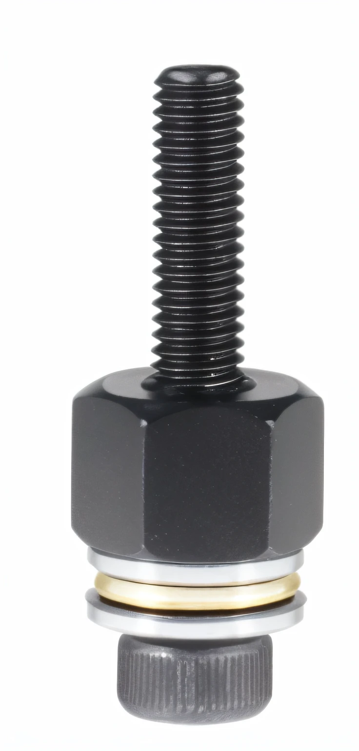 Close-up of black screws with white stripes, Screw, superior, 18mm, 1 8 mm, 16mm, 1 6 mm, connector, Flystick, 1 4 mm, 14mm, 1 2 mm, 12mm, clear detailed view, onyx, very high detail, ebony, Solid, 15 mm, Hammer