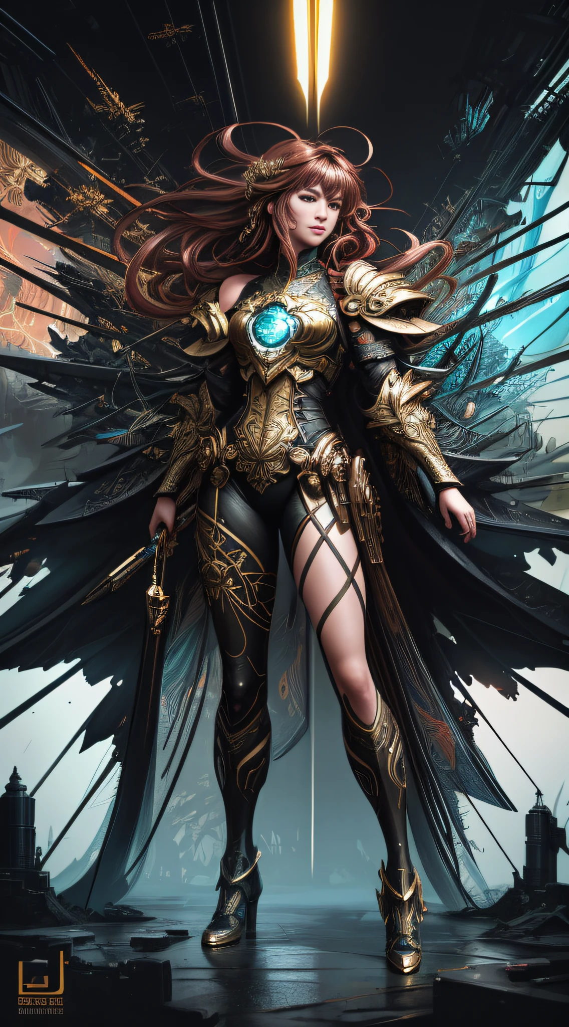 chibi style, shoulder length messy hair , happy, Full body, Beautiful anime waifu style girl, hyperdetailed painting, luminism, art by Carne Griffiths and Wadim Kashin concept art, 4k resolution, fractal isometrics details bioluminescence , 3d render, octane render, intricately detailed , cinematic, trending on artstation Isometric Centered hyperrealistic cover photo awesome full color, hand drawn , gritty, realistic mucha , hit definition , cinematic, on paper, ethereal background, abstract beauty,stand, approaching perfection, pure form, golden ratio, minimalistic, unfinished, concept art, by Brian Froud and Carne Griffiths and Wadim Kashin and John William Waterhouse, intricate details, 8k post production, high resolution, hyperdetailed, trending on artstation, sharp focus, studio photo, intricate details, highly detailed, by greg rutkowski