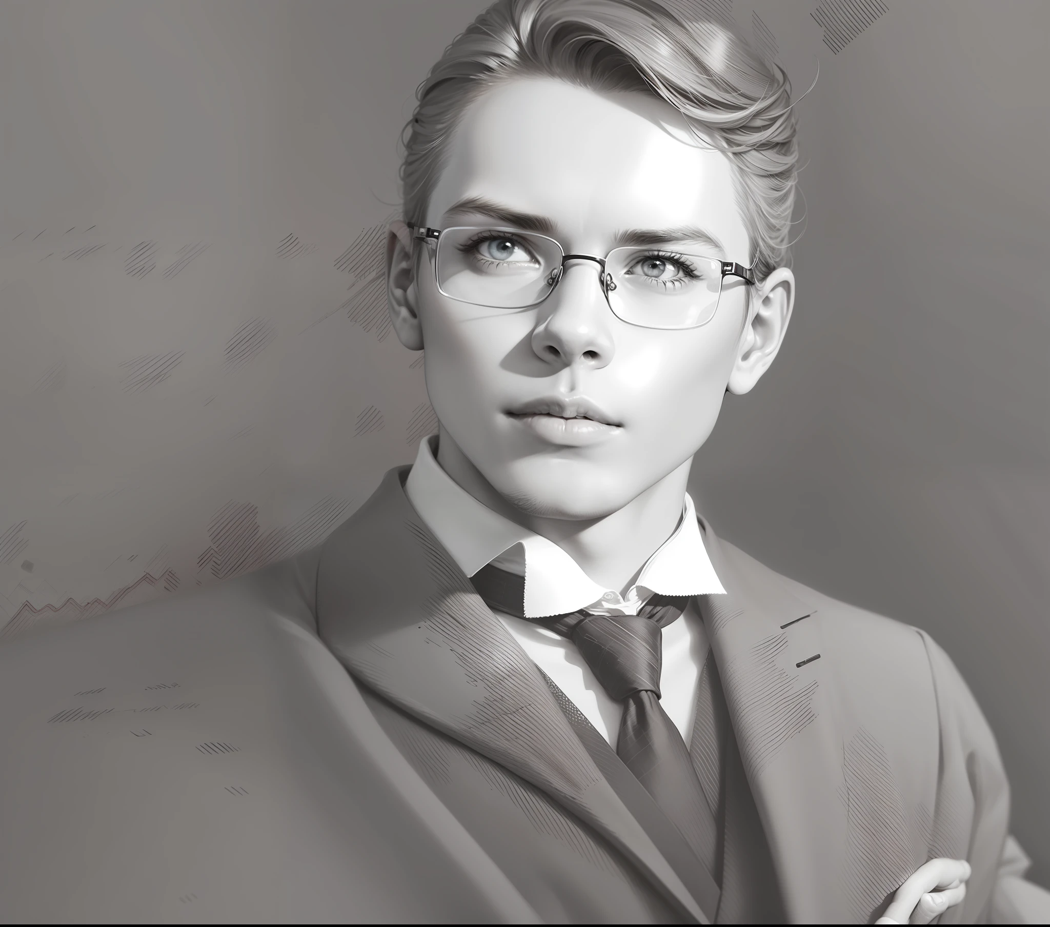 Realistic photo With glasses