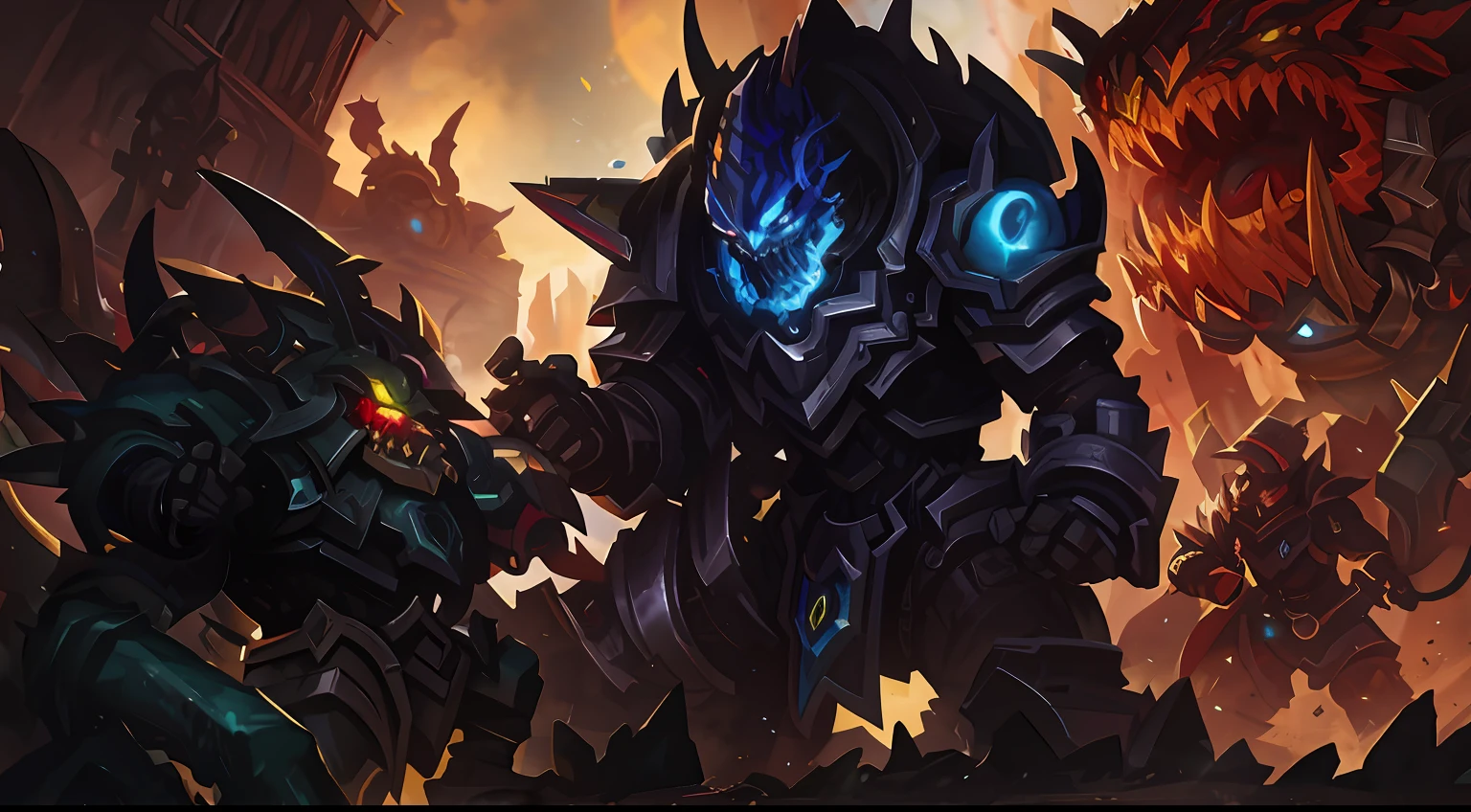 A closeup of a robot attacking a giant monster with a light, heroes of the storm splash art, Storm Heroes, epic full color illustration, arte de splash do mundo de warcraft, Arte oficial de Hearthstone, arte de salpicos de pedra de fogo, Arte de Hearthstone, arte da capa dnd, arte do jogo de cartas de hearthstone, Arte de Hearthstone, arte completa, A Quarta Corrida de StarCraft 2