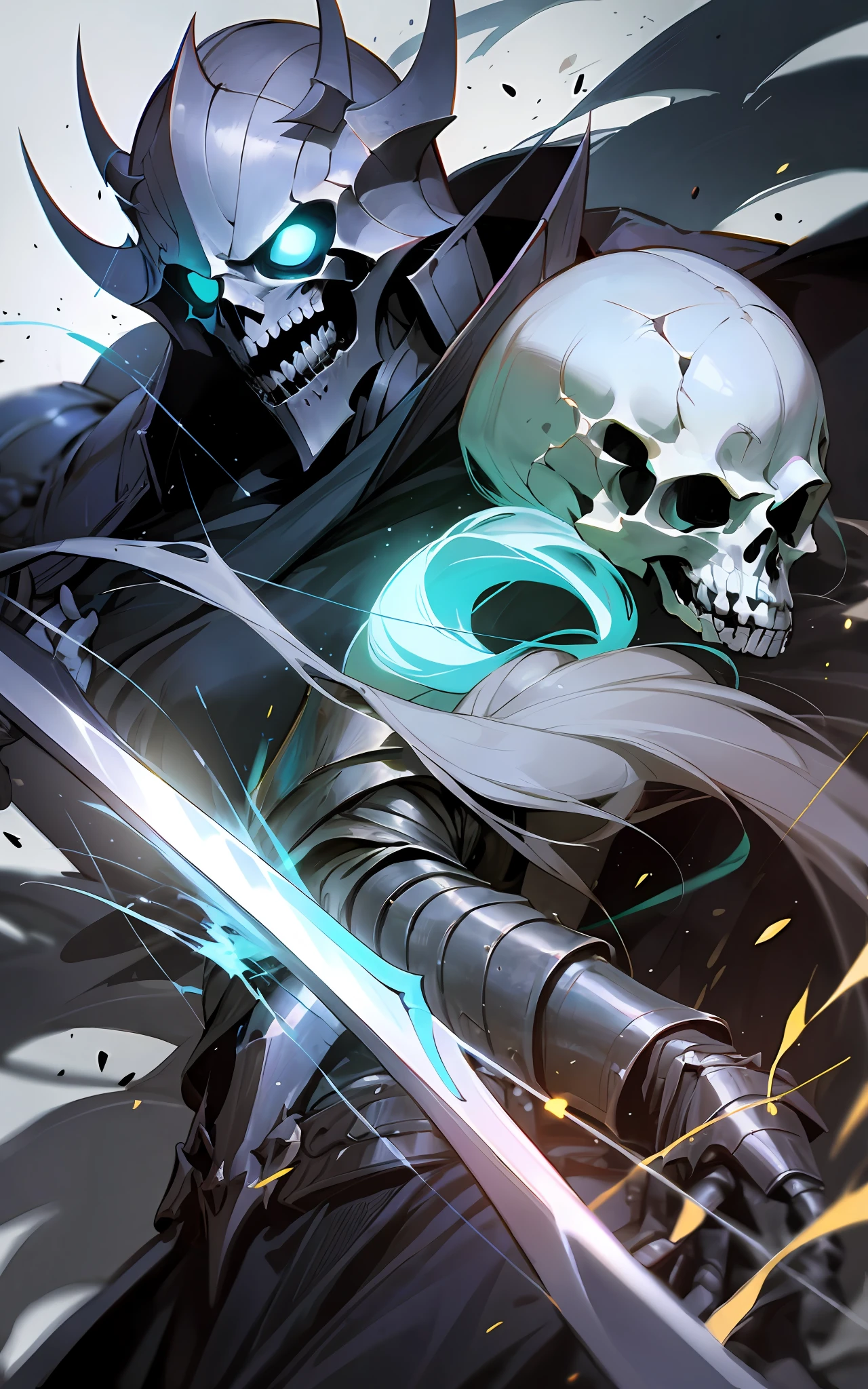 (((King of death))), a close up of a person holding a sword in a (dark fantasy background)), (deathknight), death knight, undead knight, fantasy paladin, grimdark paladin, epic paladin armor, painted portrait of mordekaiser, clothed in ethereal battle armor, sleek glowing armor, green armor, evil knight, glowing lights in armor, athas, full body shot dark armor, fantasy knight
