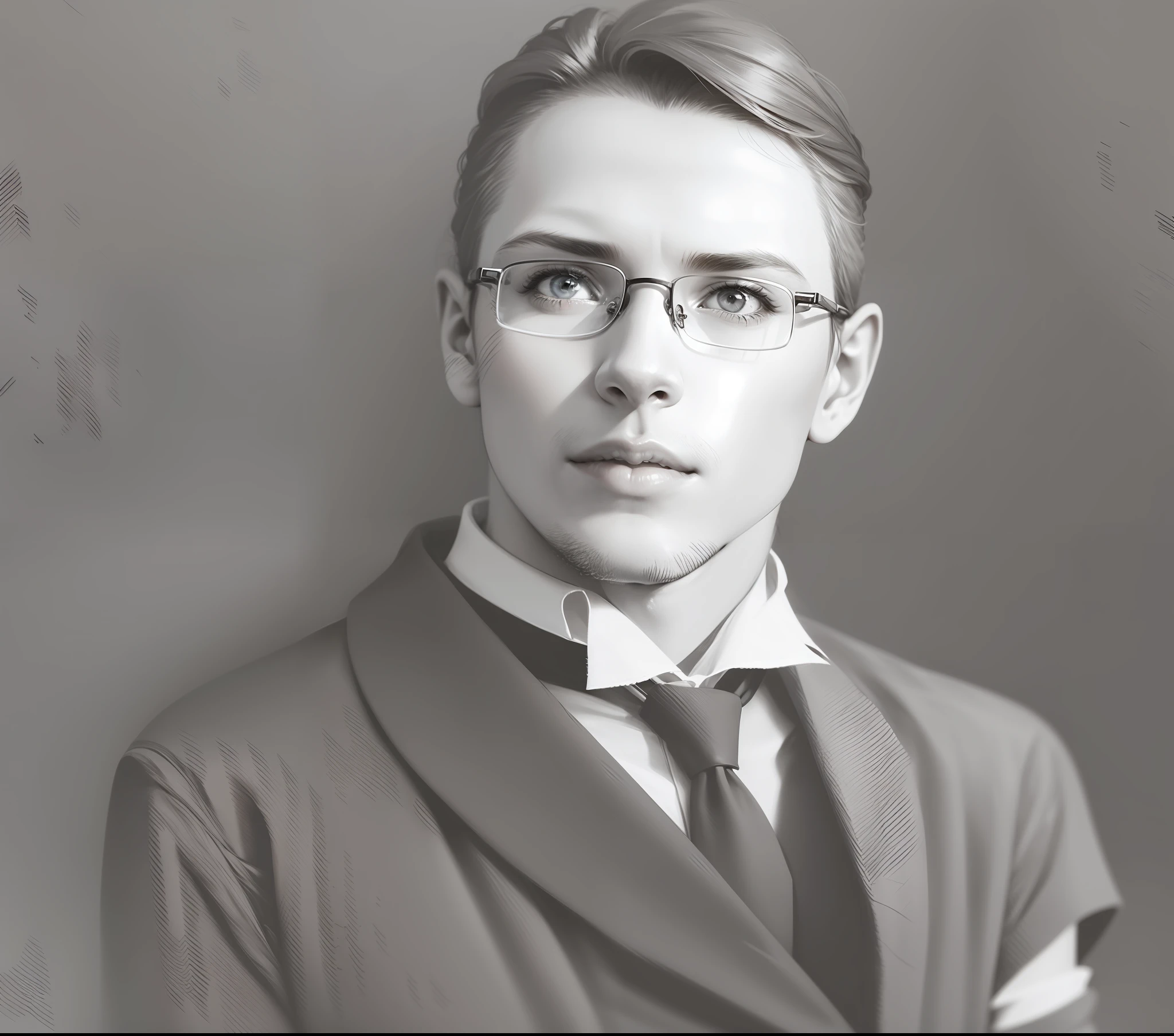 Realistic photo With glasses