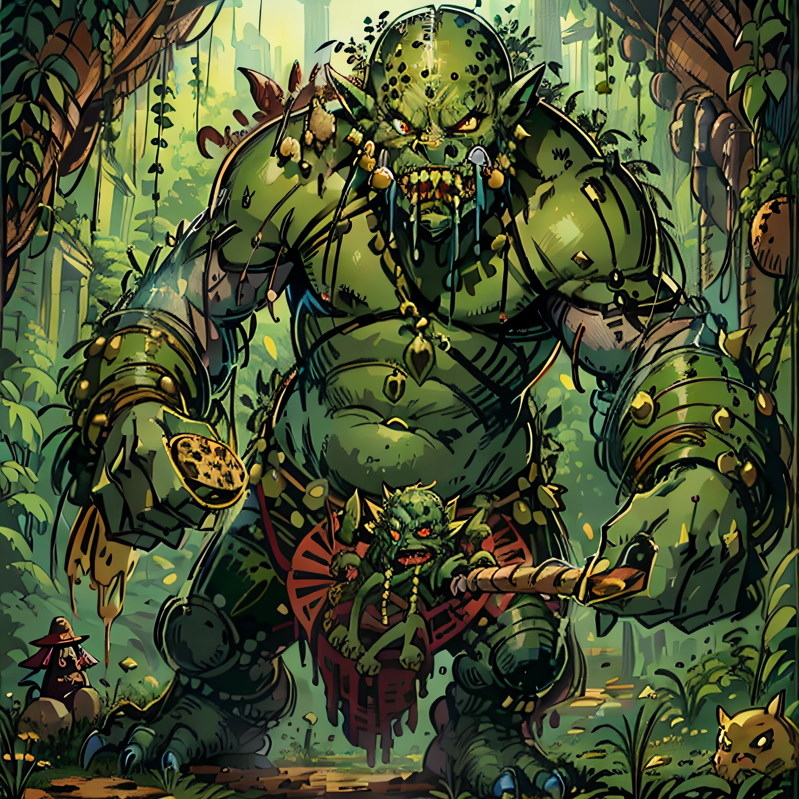 Born with horrific appetites, trolls eat anything they can catch and devour. They have no society to speak of, but they do serve as mercenaries to orcs, ogres, ettins, hags, and giants. As payment, trolls demand food and treasure. Trolls are difficult to control, however, doing as they please even when working with more powerful creatures. (just one creature), (scary look)