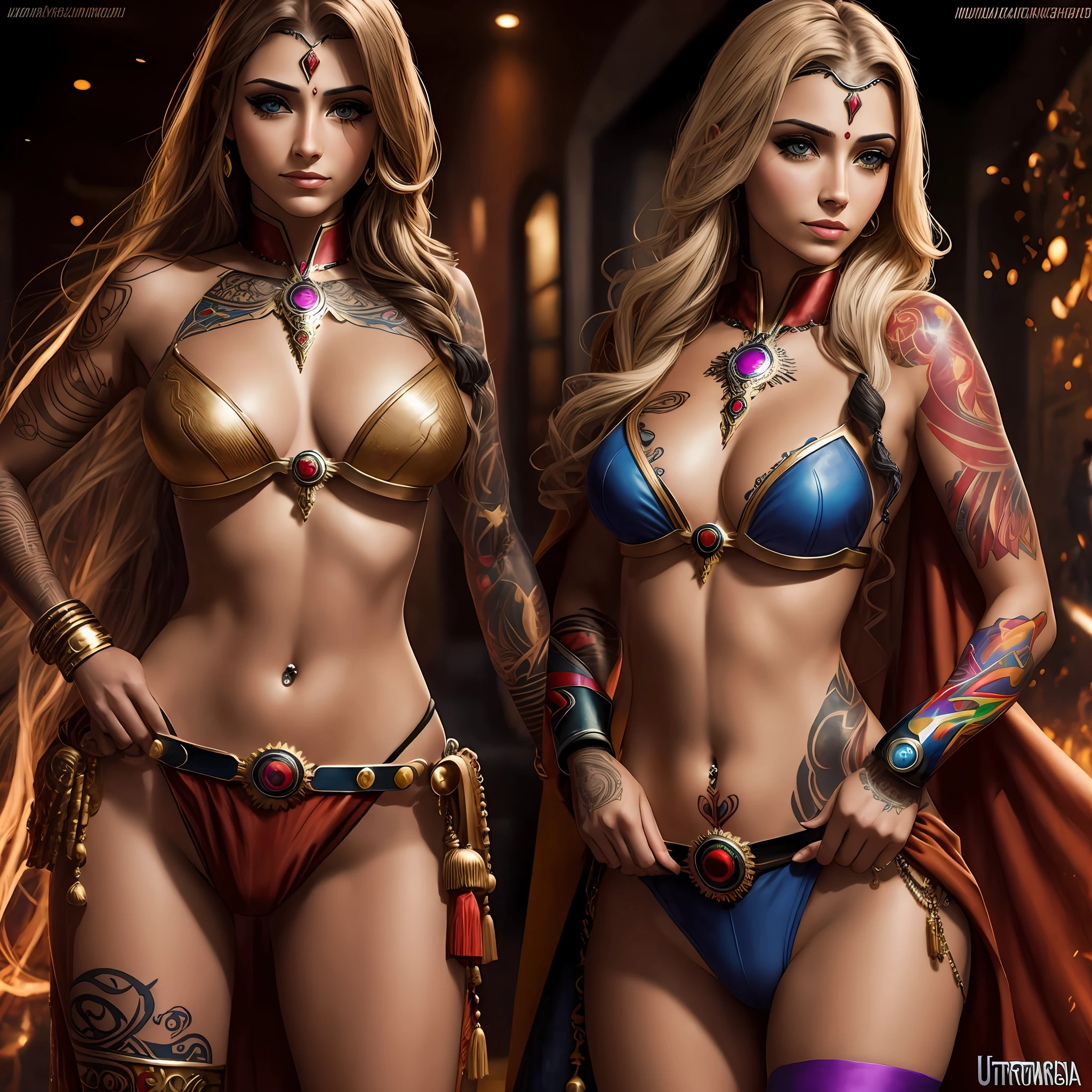 Tantric Priestess Woman with Tattoos ,percings y una mascara de ironman foto ultrarealista --auto