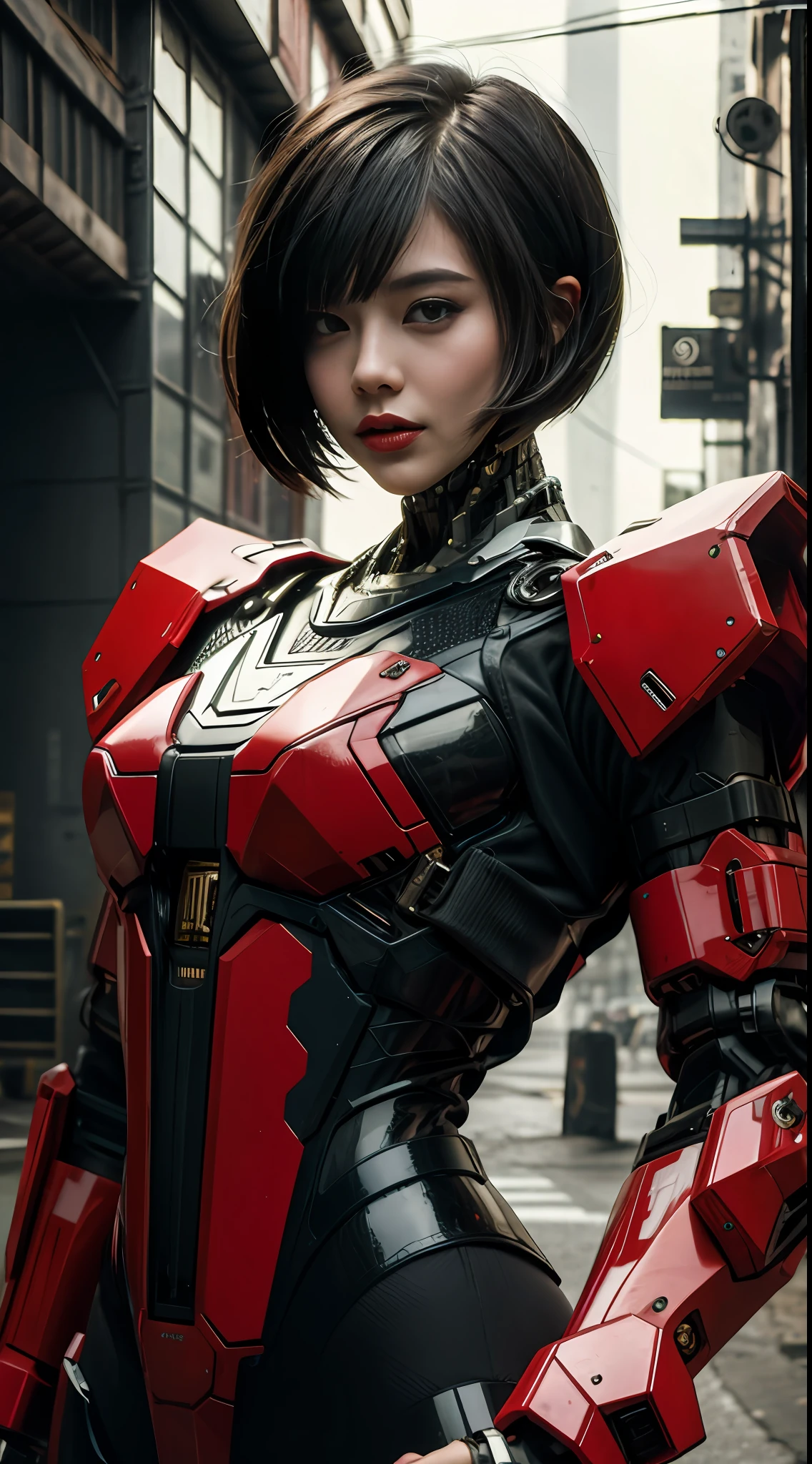 （（A masterpiece of 8K detail：1.3），Details female：1.3，Medium Shorthair：1.2），cyber punk perssonage，wild