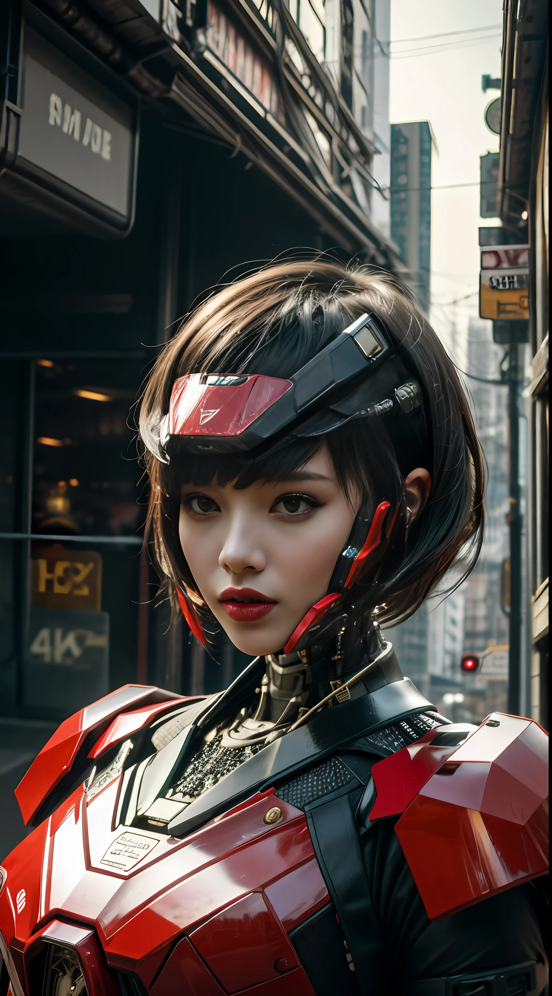 （（A masterpiece of 8K detail：1.3），Details female：1.3，Medium Shorthair：1.2），cyber punk perssonage，wild