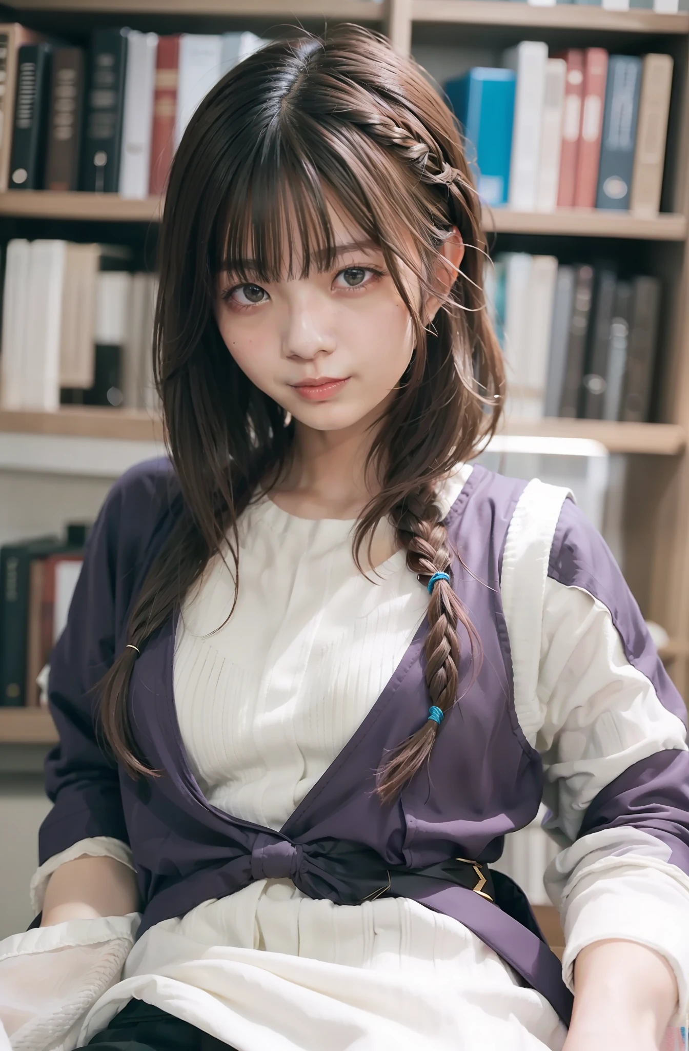 Floating hair、Braided hair