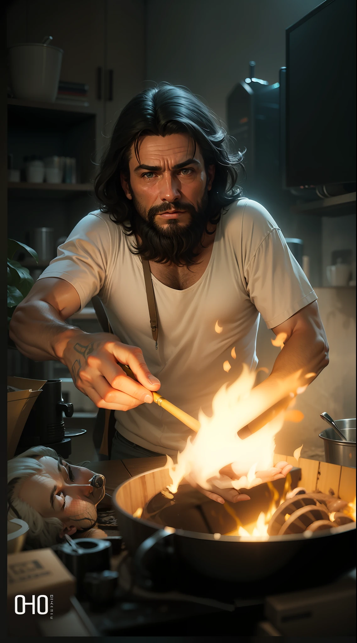 Ultra-realistic variations, homem 50 anos