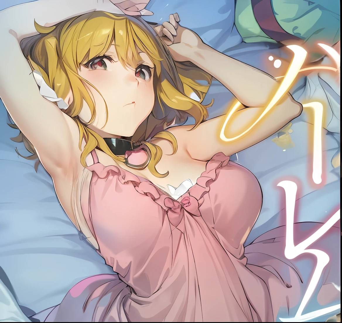 anime girl in pink dress laying on bed, loli in dress, hanayamata, splash art anime loli, ecchi, anime goddess, seductive anime girl, shirabii, cute anime waifu in a nice dress, shoujo manga, ecchi anime style, epic light novel art cover, marisa kirisame, ??????????? loli, ecchi