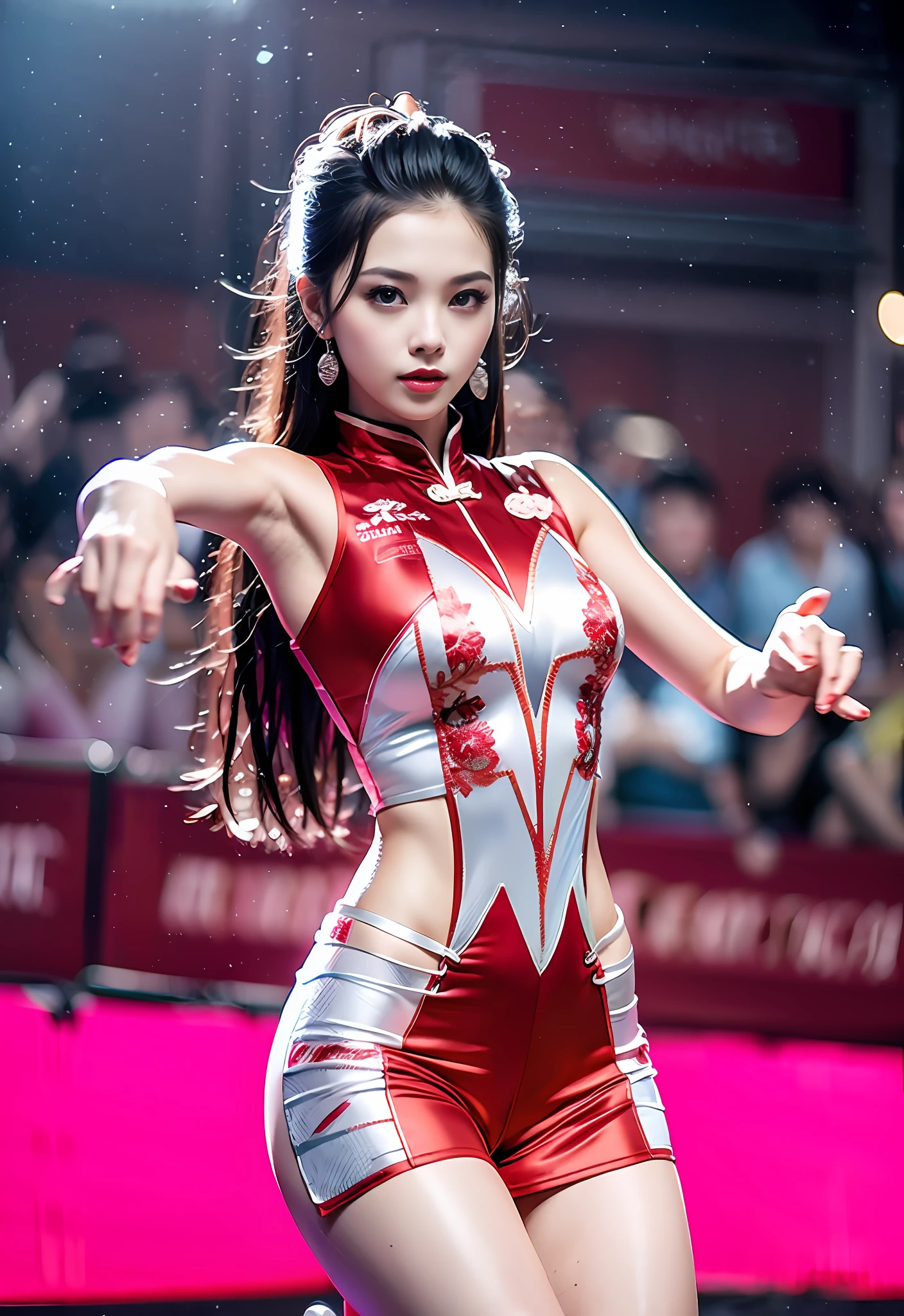 At the Hangzhou Asian Games, in track and field competitions, the moment of winning the championship, sweat was shed on the field, --auto --s2