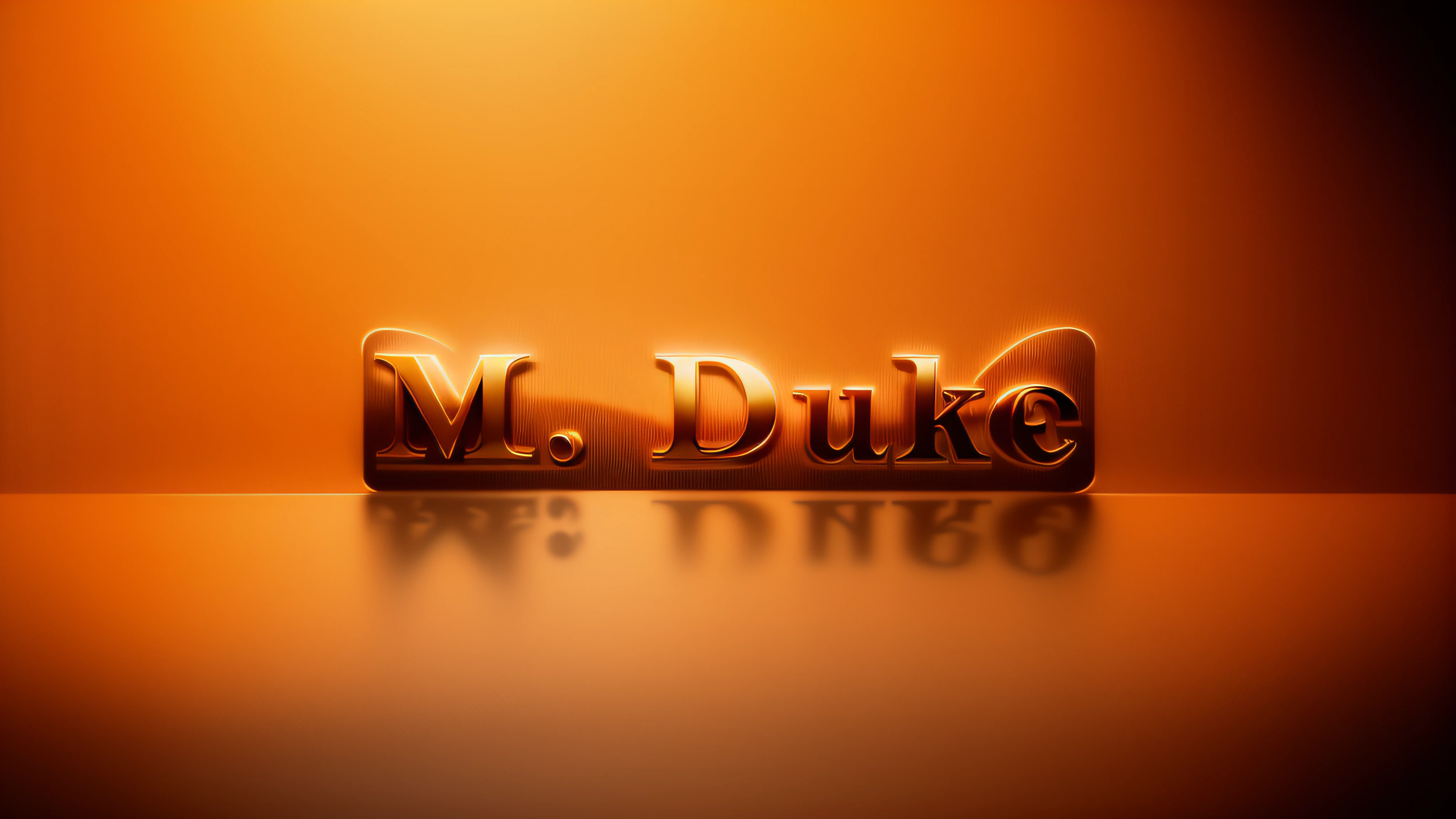 Beautiful Logo with the title M. duque,