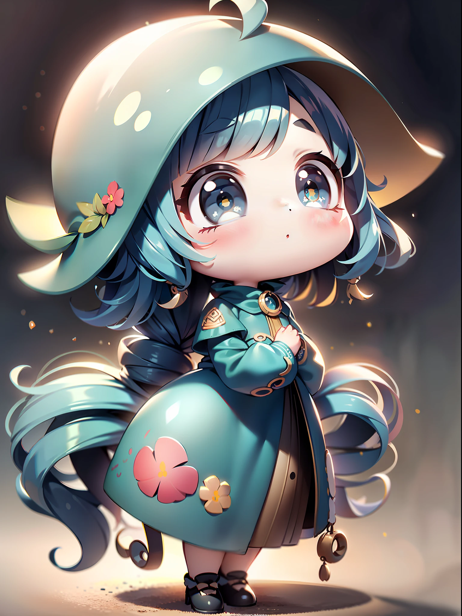 Garota,bonita,chibi,cabelo detalhado,cabelo rosa,corpo inteiro,master piece,vestido de luxo ,vestido de baile,fundo simples,obra prima,8k,ultra qualidade
