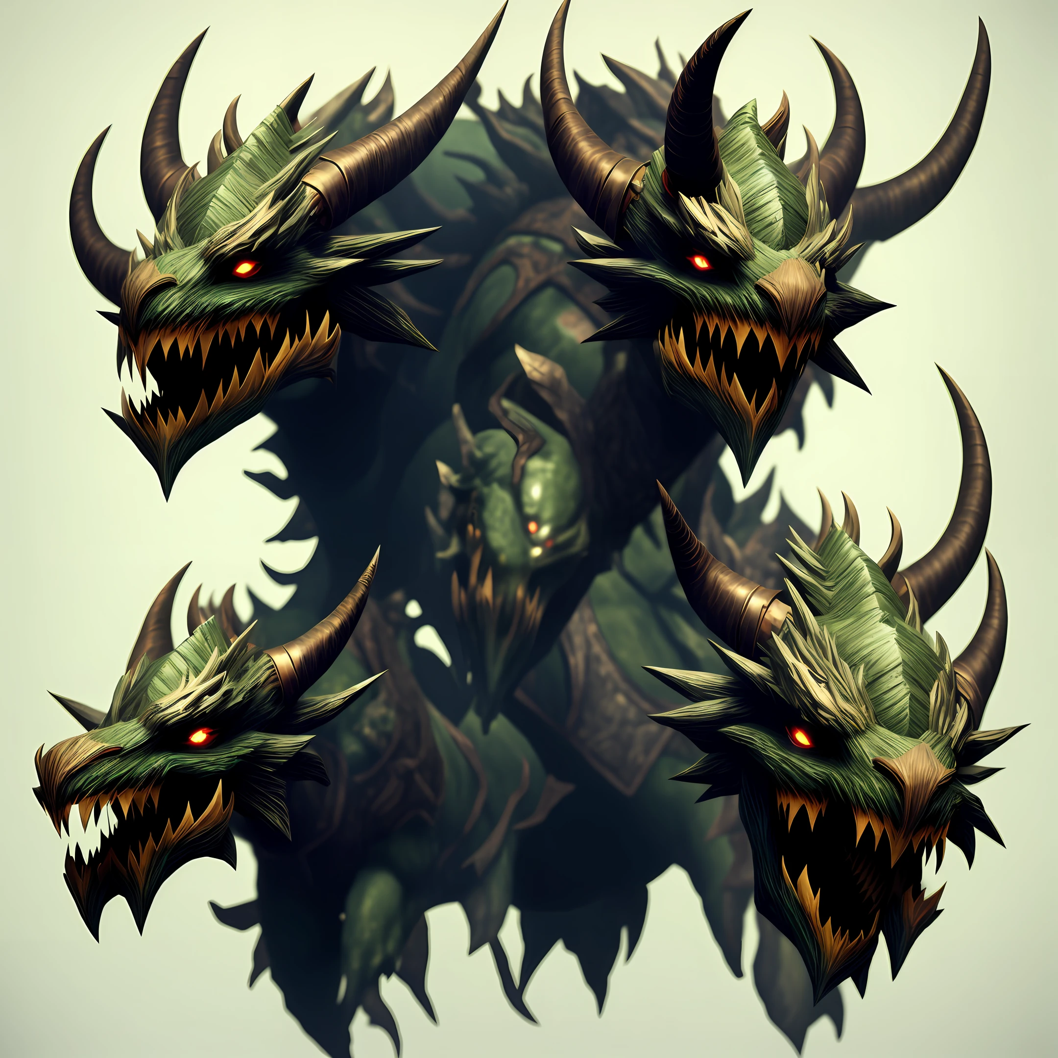 Wyvern with eyes of death and horns in reverse