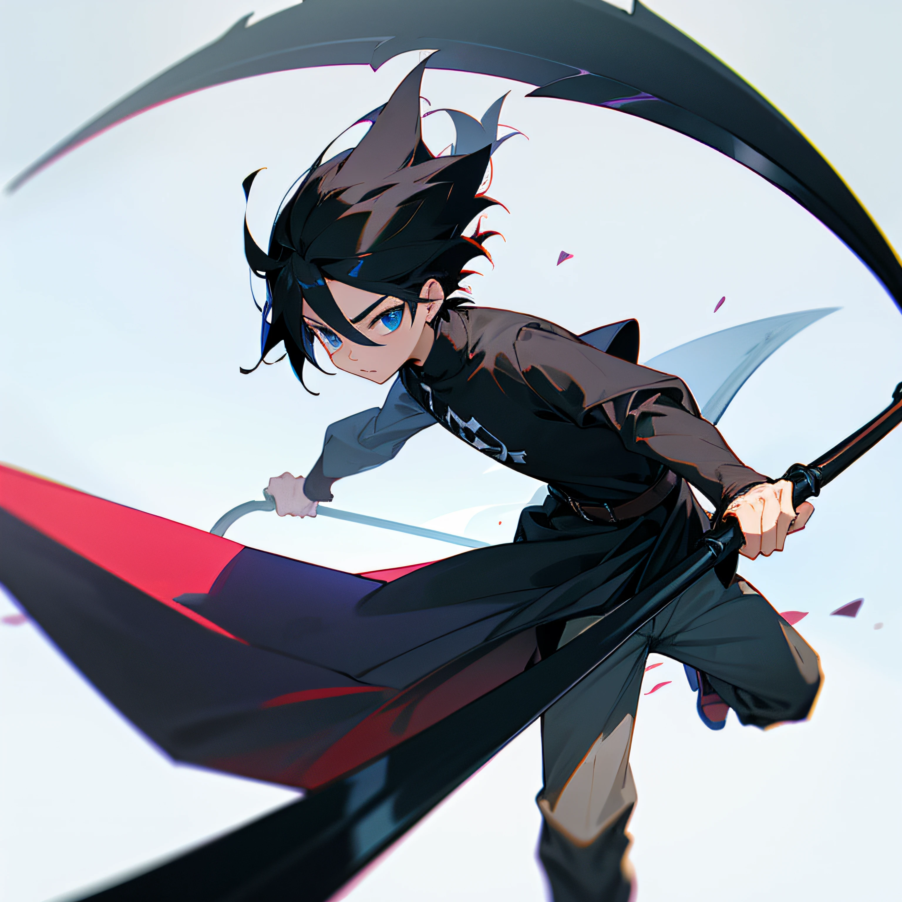 boy holding a large scythe --auto